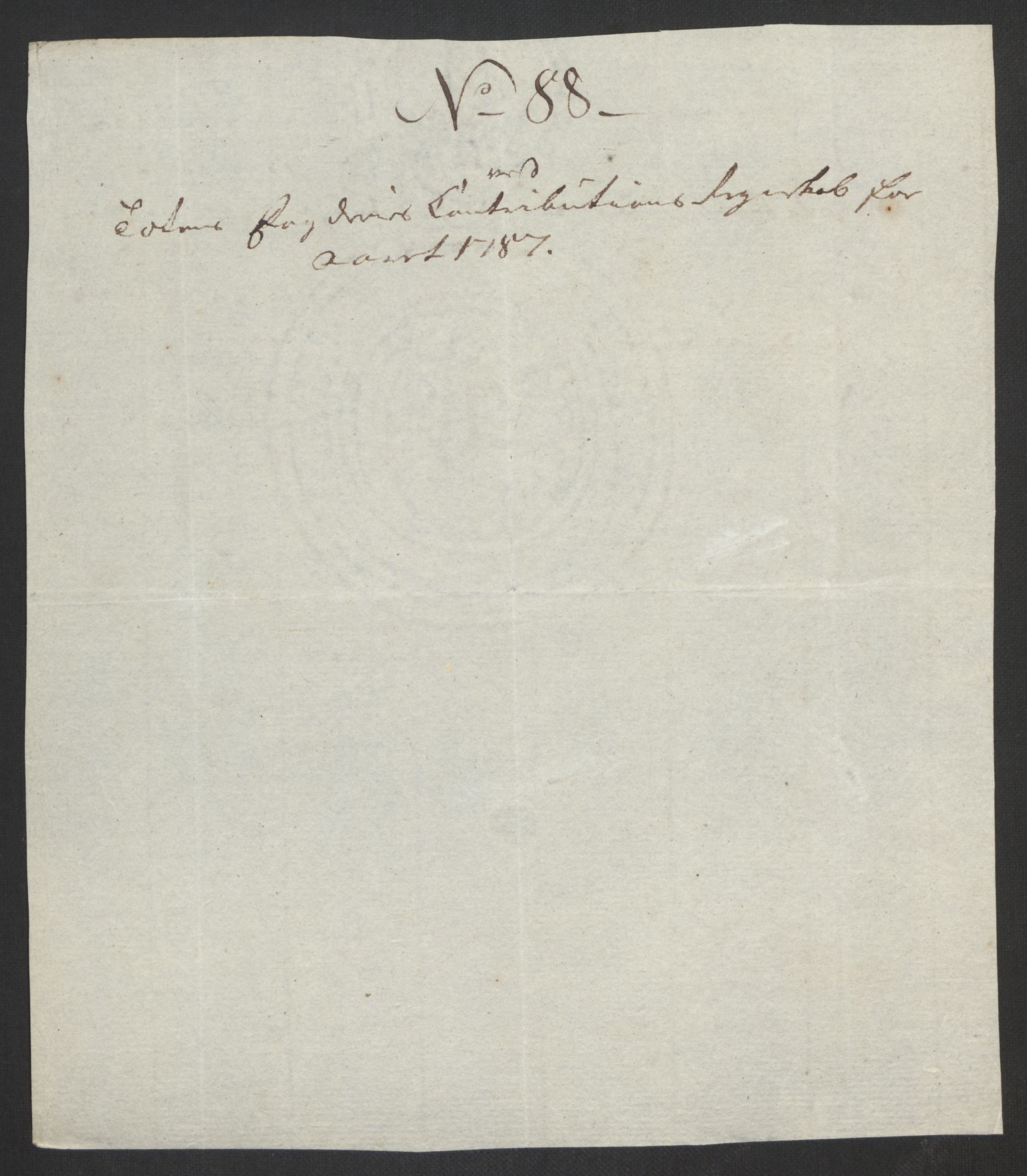 Rentekammeret inntil 1814, Reviderte regnskaper, Fogderegnskap, RA/EA-4092/R19/L1374: Fogderegnskap Toten, Hadeland og Vardal, 1787, p. 269