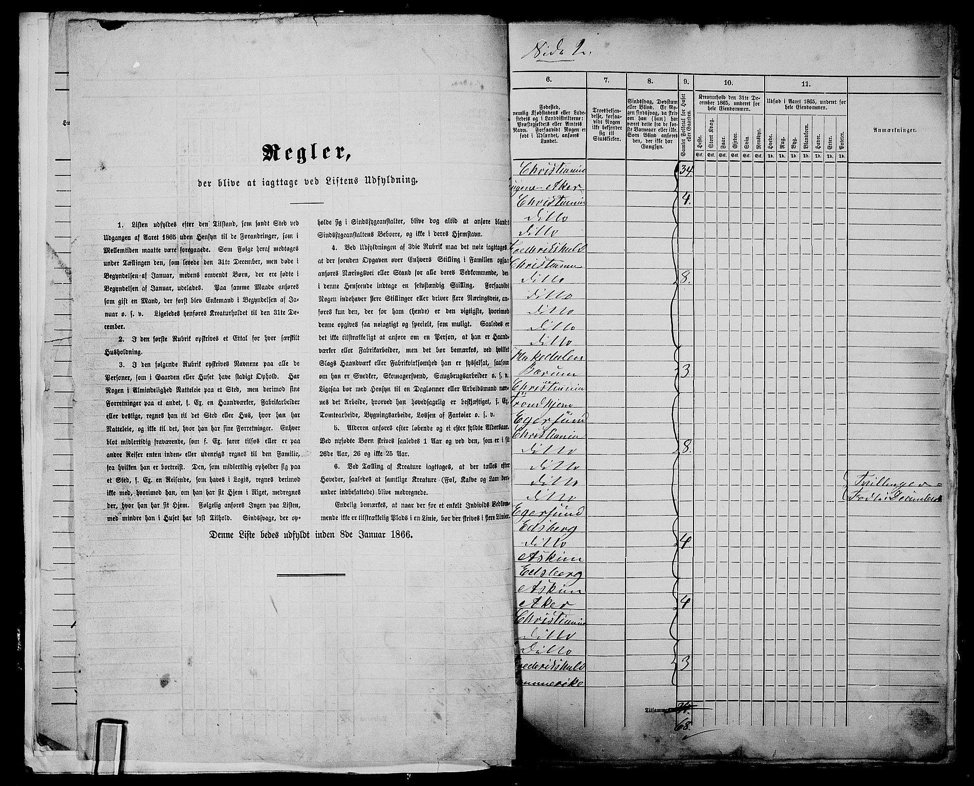 RA, 1865 census for Kristiania, 1865, p. 3152