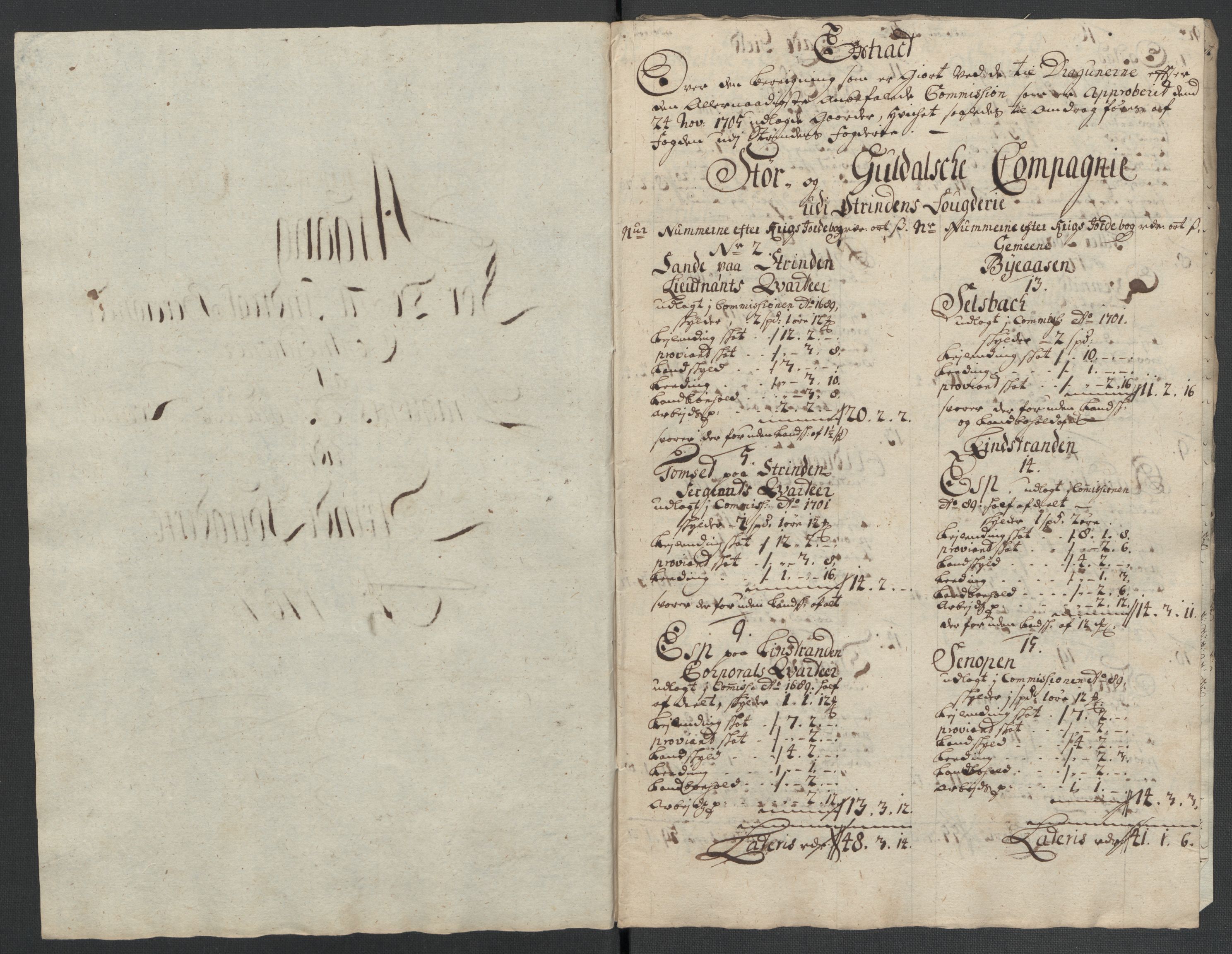 Rentekammeret inntil 1814, Reviderte regnskaper, Fogderegnskap, AV/RA-EA-4092/R61/L4110: Fogderegnskap Strinda og Selbu, 1707-1708, p. 158