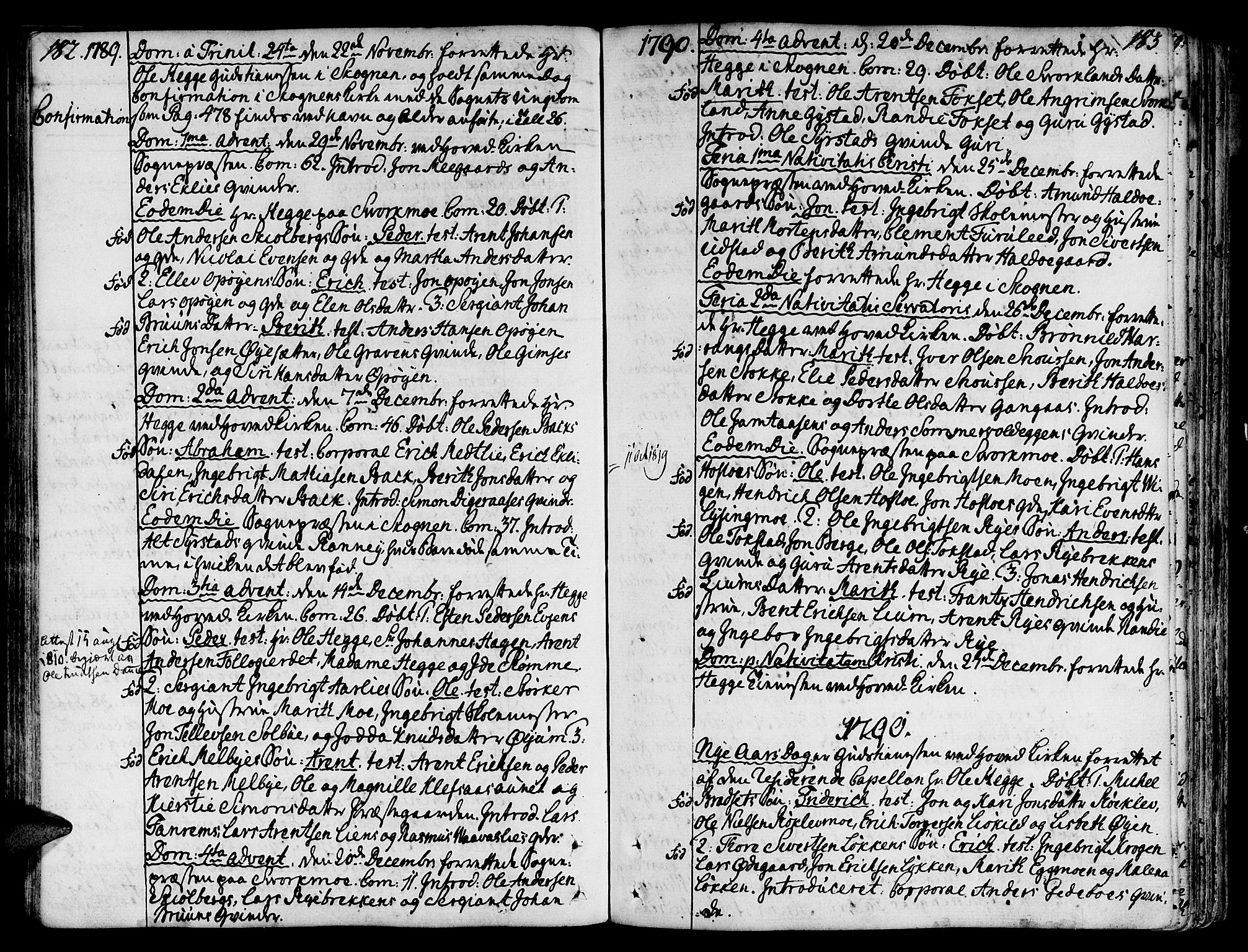 Ministerialprotokoller, klokkerbøker og fødselsregistre - Sør-Trøndelag, AV/SAT-A-1456/668/L0802: Parish register (official) no. 668A02, 1776-1799, p. 182-183