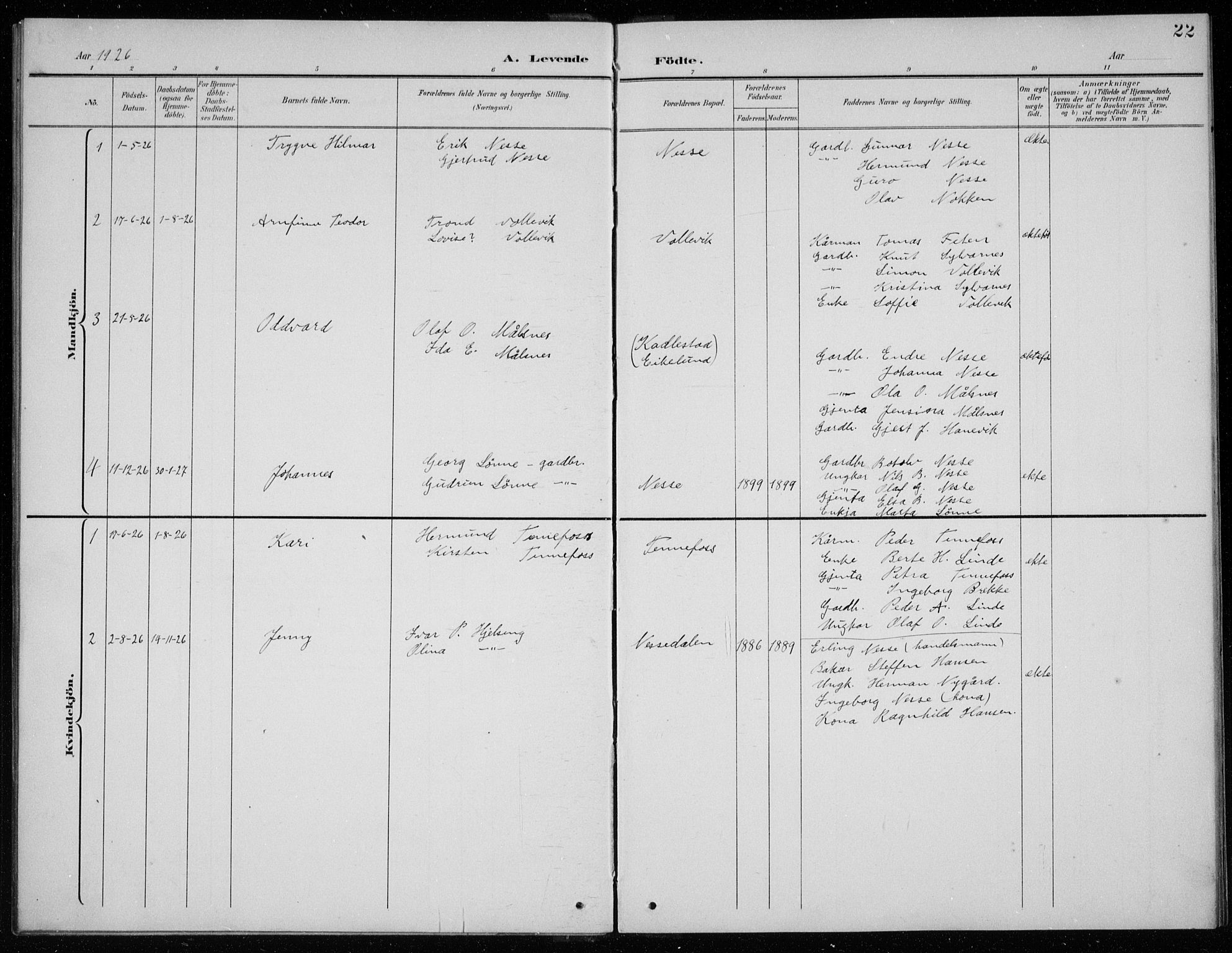 Balestrand sokneprestembete, SAB/A-79601/H/Hab/Habc/L0003: Parish register (copy) no. C 3, 1895-1927, p. 22