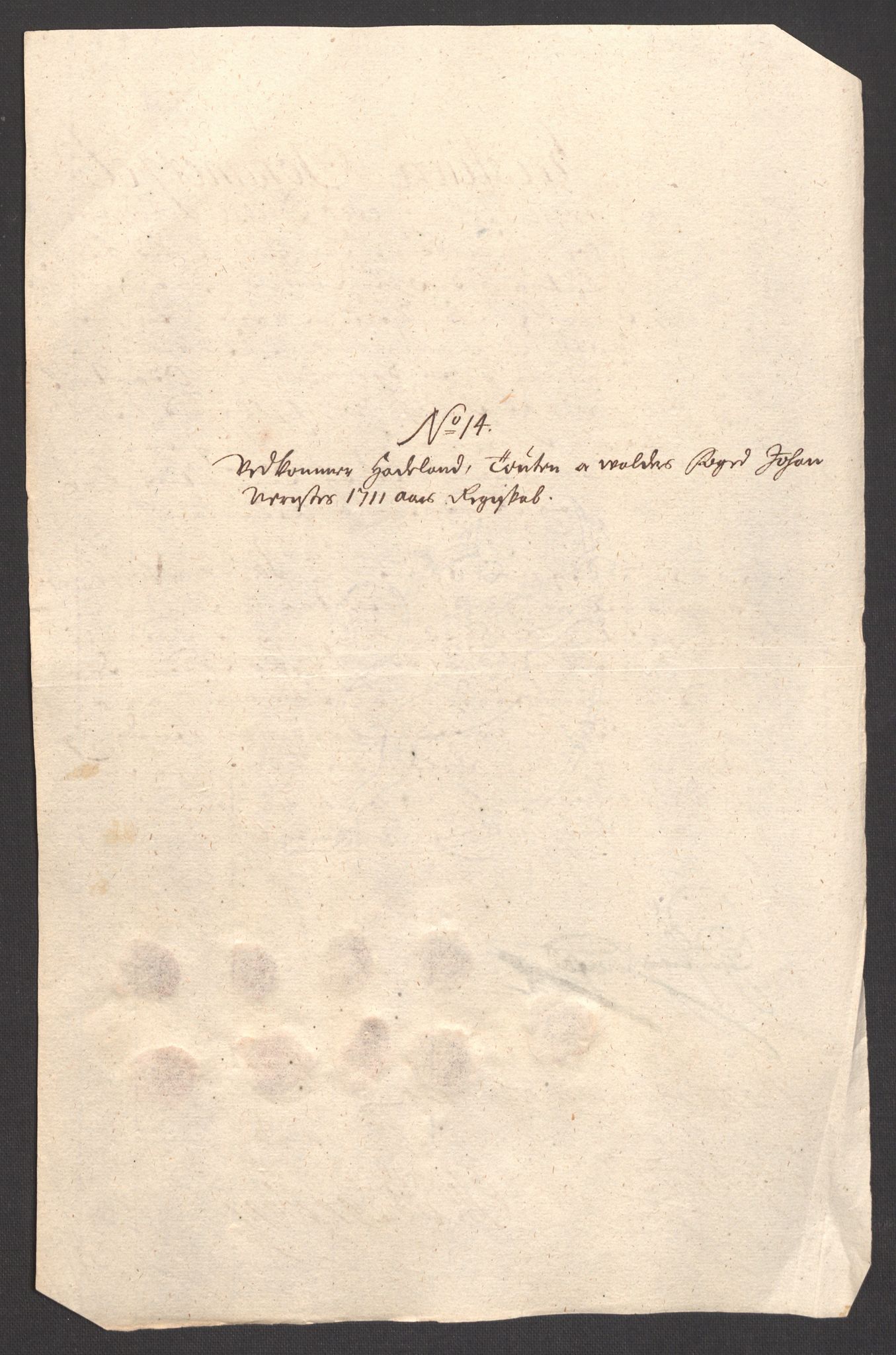 Rentekammeret inntil 1814, Reviderte regnskaper, Fogderegnskap, AV/RA-EA-4092/R18/L1308: Fogderegnskap Hadeland, Toten og Valdres, 1711, p. 476