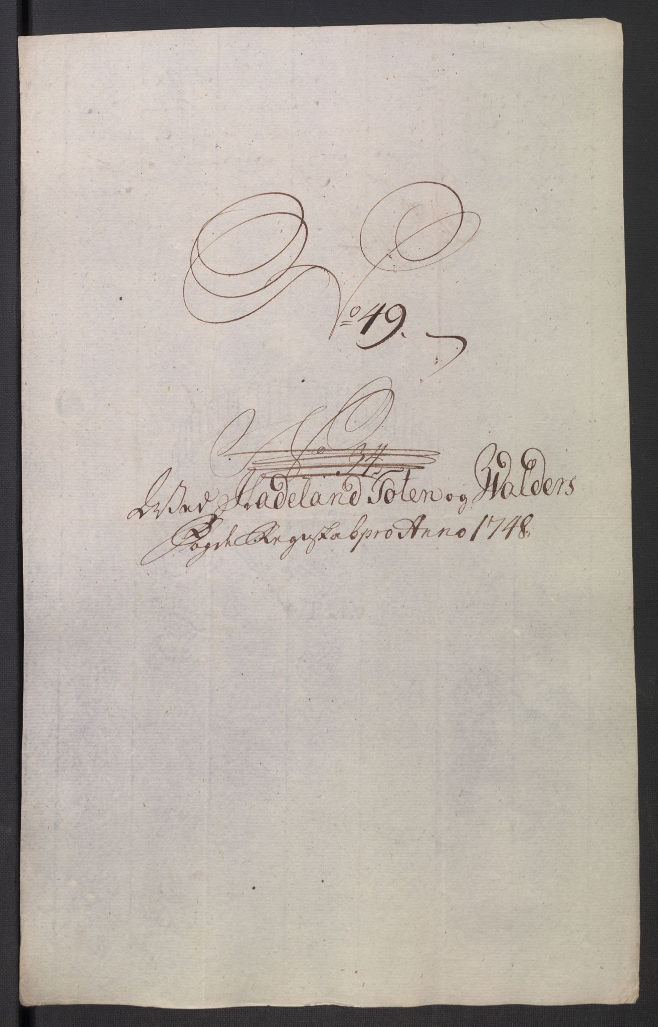 Rentekammeret inntil 1814, Reviderte regnskaper, Fogderegnskap, AV/RA-EA-4092/R18/L1346: Fogderegnskap Hadeland, Toten og Valdres, 1747-1748, p. 460