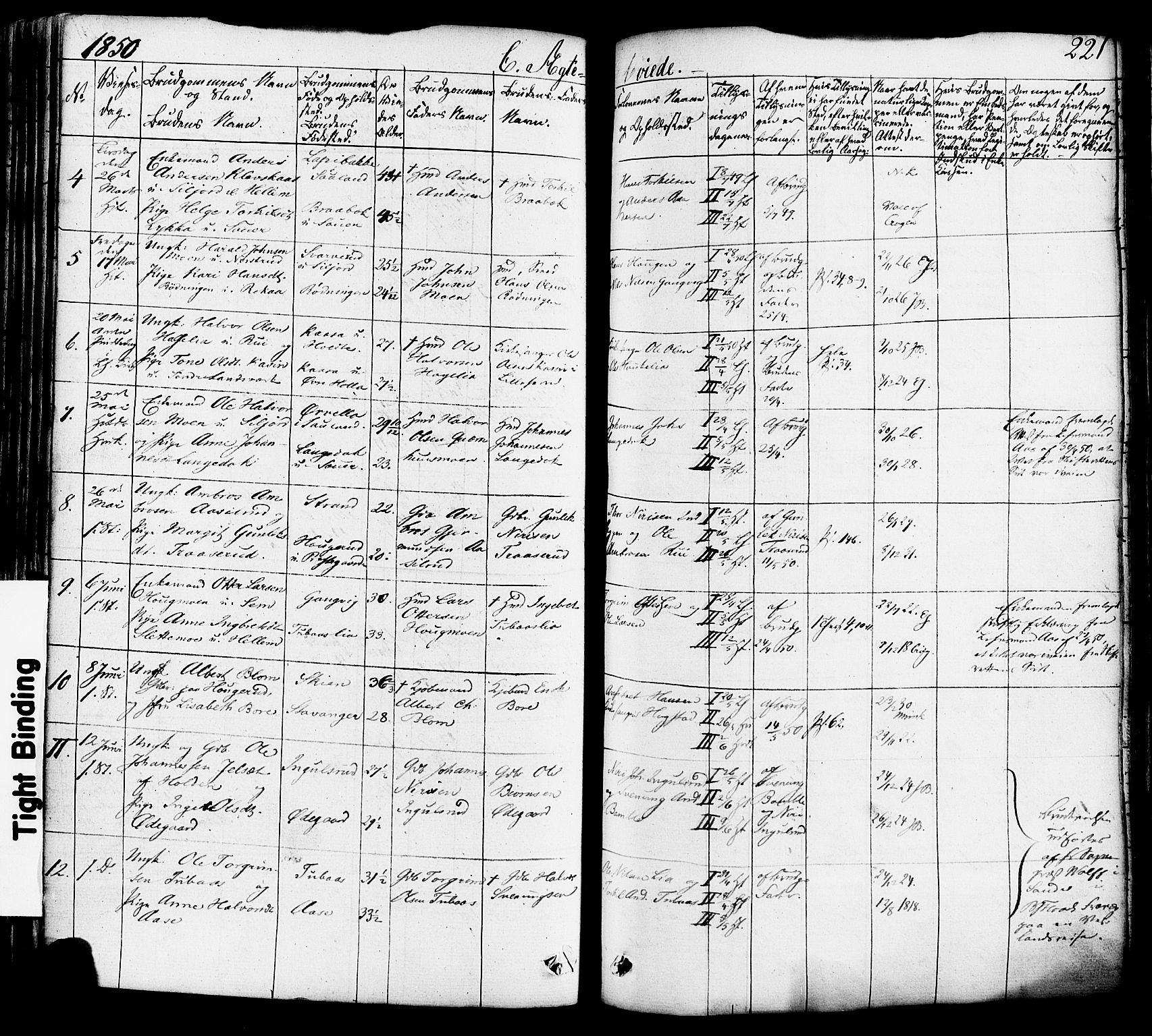 Heddal kirkebøker, AV/SAKO-A-268/F/Fa/L0006: Parish register (official) no. I 6, 1837-1854, p. 221