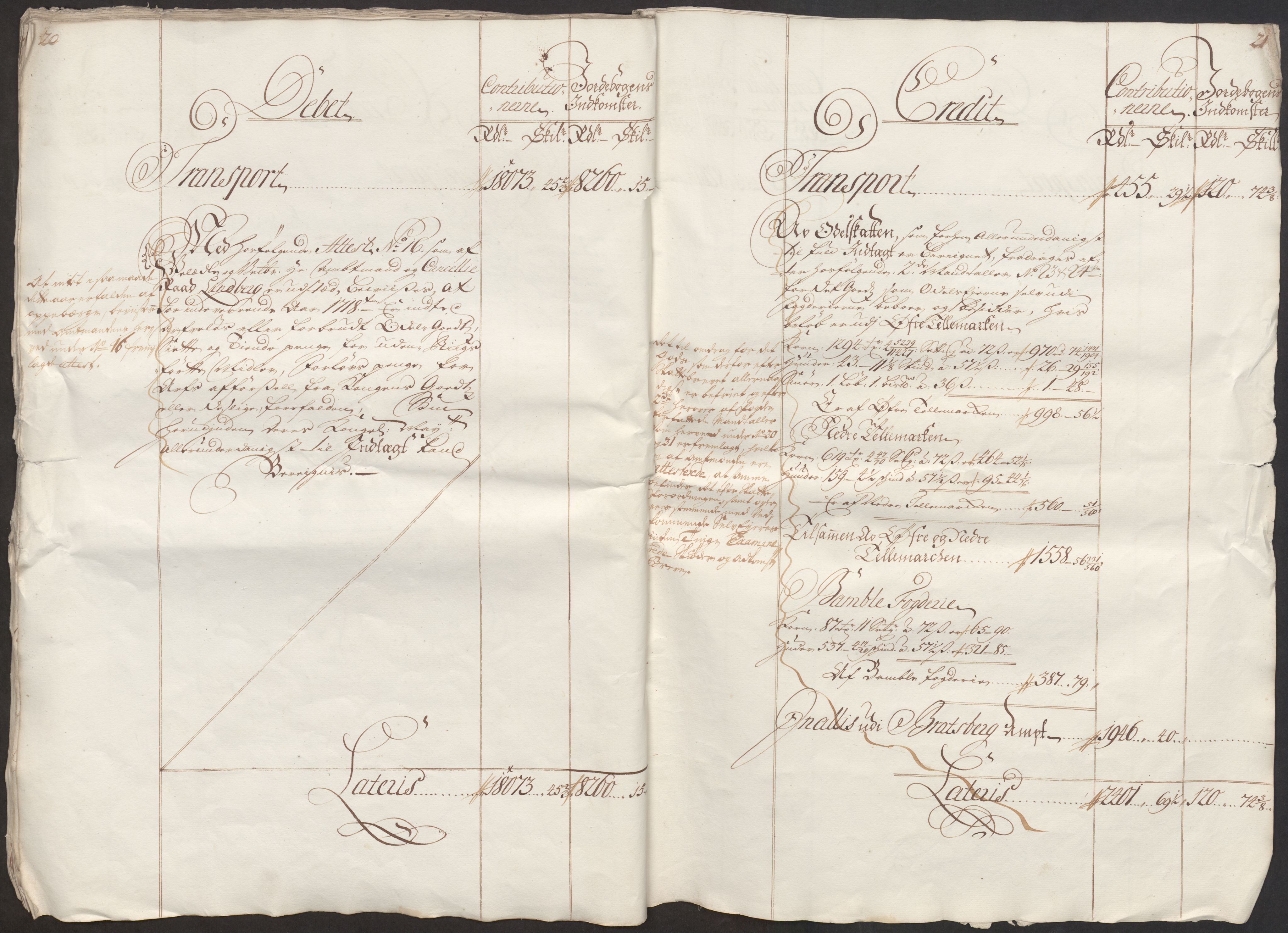 Rentekammeret inntil 1814, Reviderte regnskaper, Fogderegnskap, AV/RA-EA-4092/R36/L2130: Fogderegnskap Øvre og Nedre Telemark og Bamble, 1718, p. 14