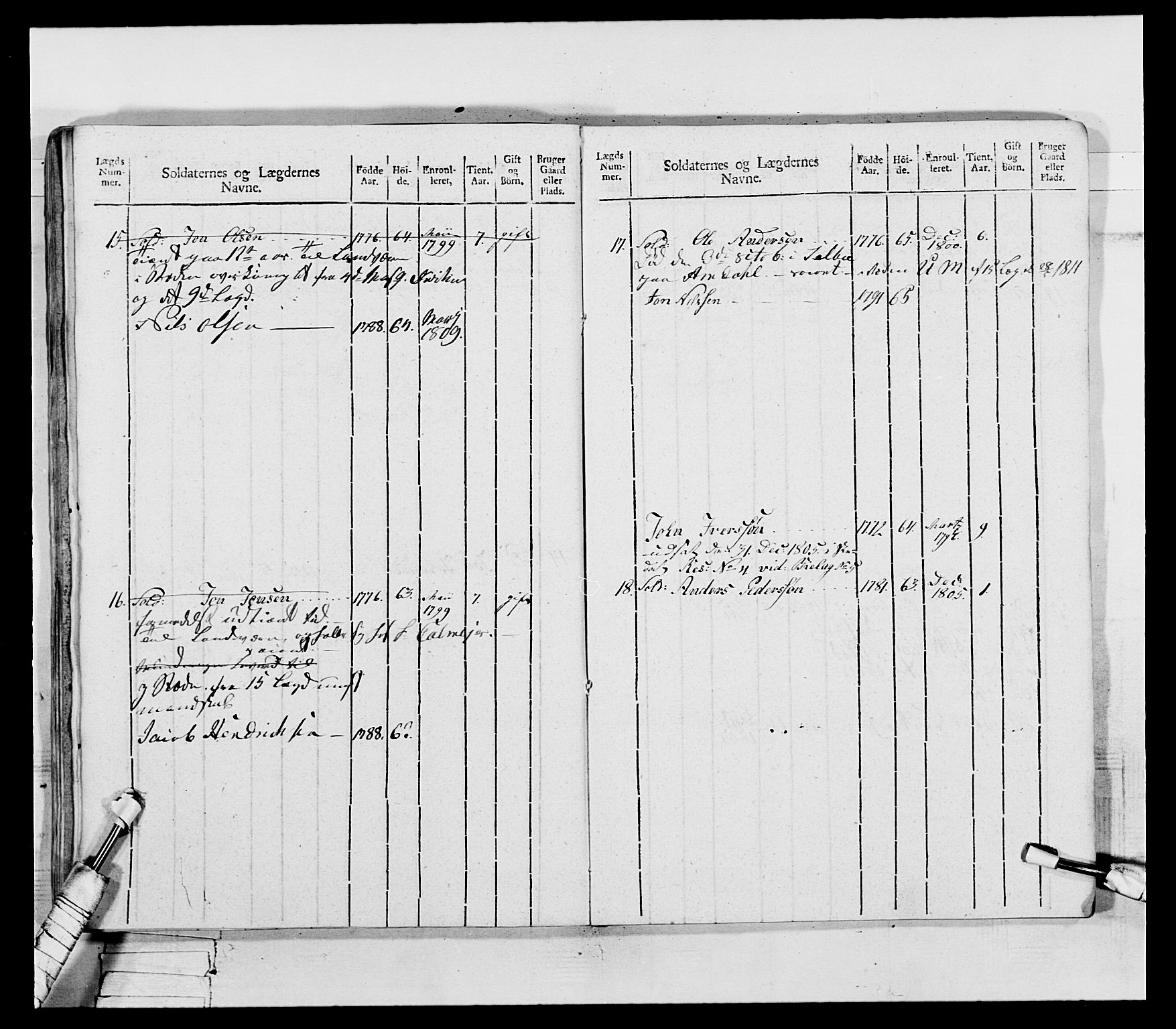 Generalitets- og kommissariatskollegiet, Det kongelige norske kommissariatskollegium, AV/RA-EA-5420/E/Eh/L0075b: 1. Trondheimske nasjonale infanteriregiment, 1807, p. 152