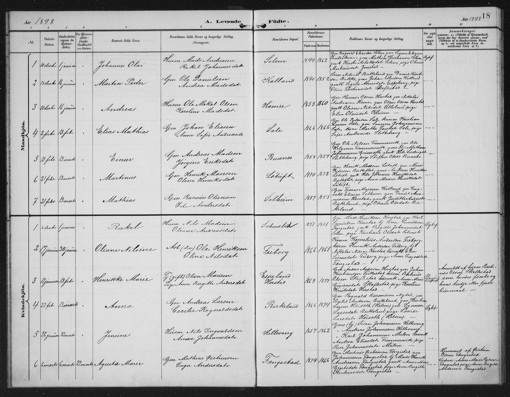 Førde sokneprestembete, AV/SAB-A-79901/H/Hab/Habd/L0004: Parish register (copy) no. D 4, 1896-1913, p. 18