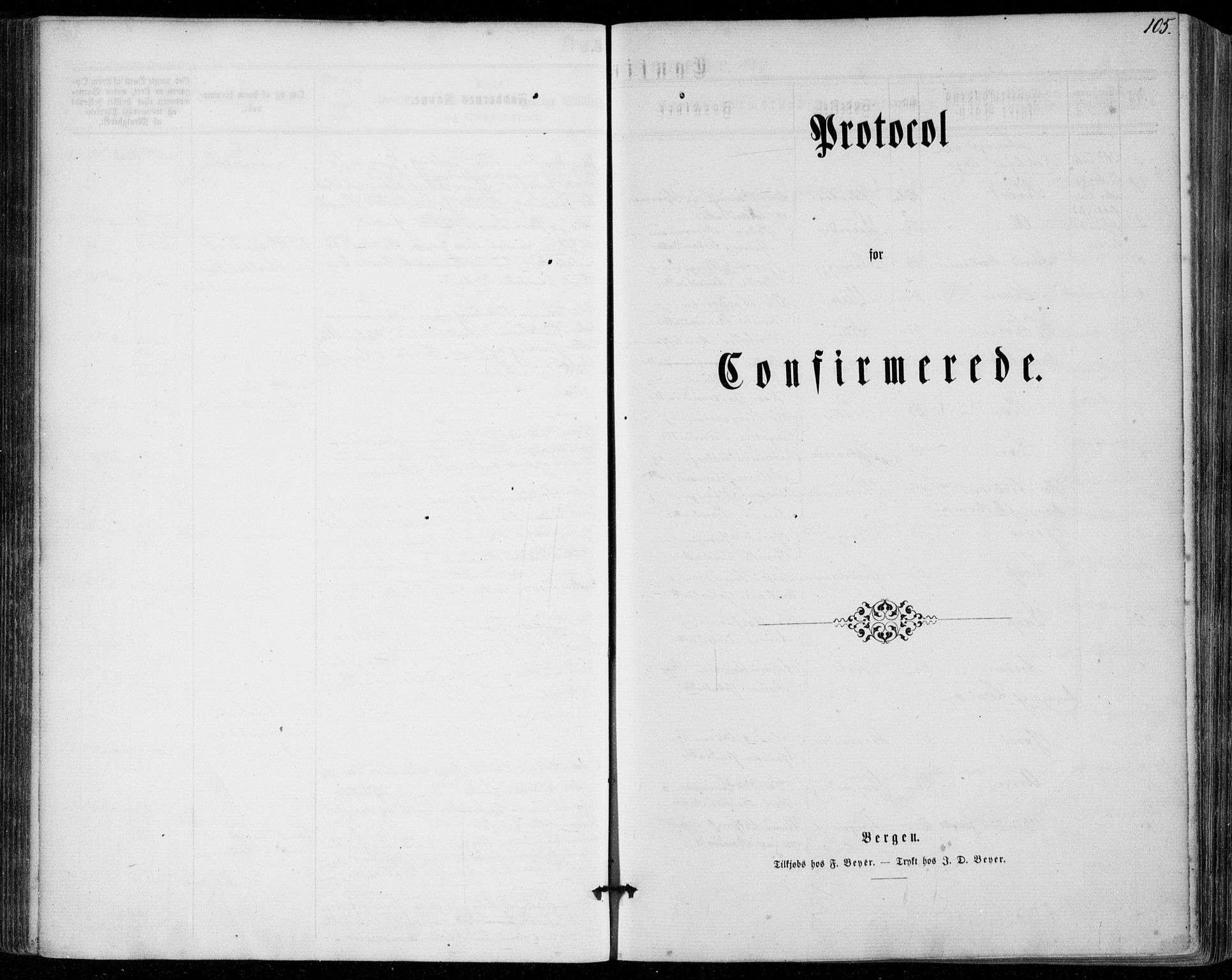 Stryn Sokneprestembete, SAB/A-82501: Parish register (official) no. A 3, 1862-1877, p. 105