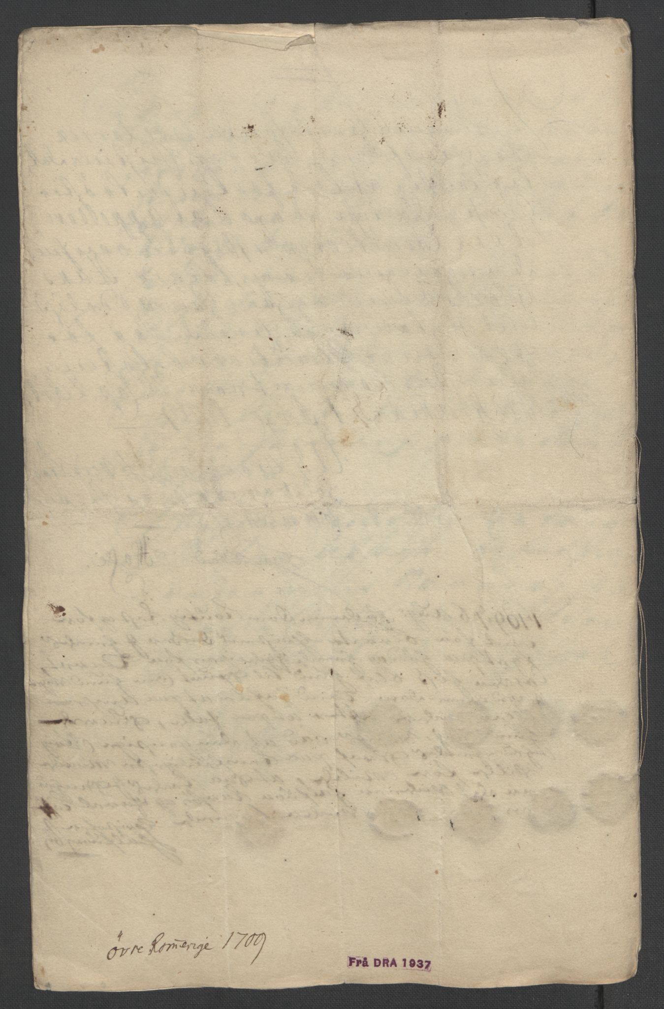 Rentekammeret inntil 1814, Reviderte regnskaper, Fogderegnskap, AV/RA-EA-4092/R12/L0719: Fogderegnskap Øvre Romerike, 1708-1709, p. 384