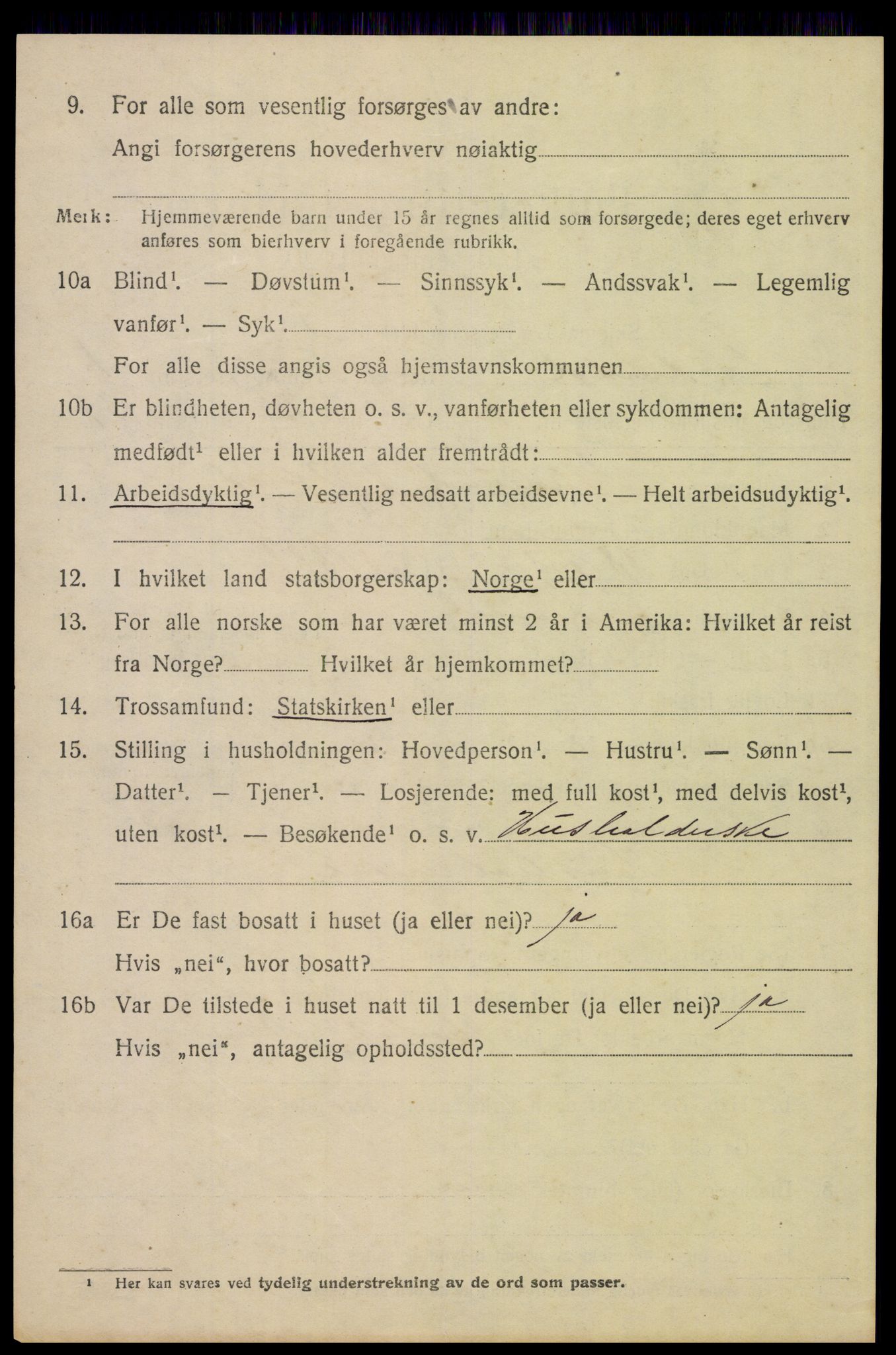 SAH, 1920 census for Ytre Rendal, 1920, p. 632