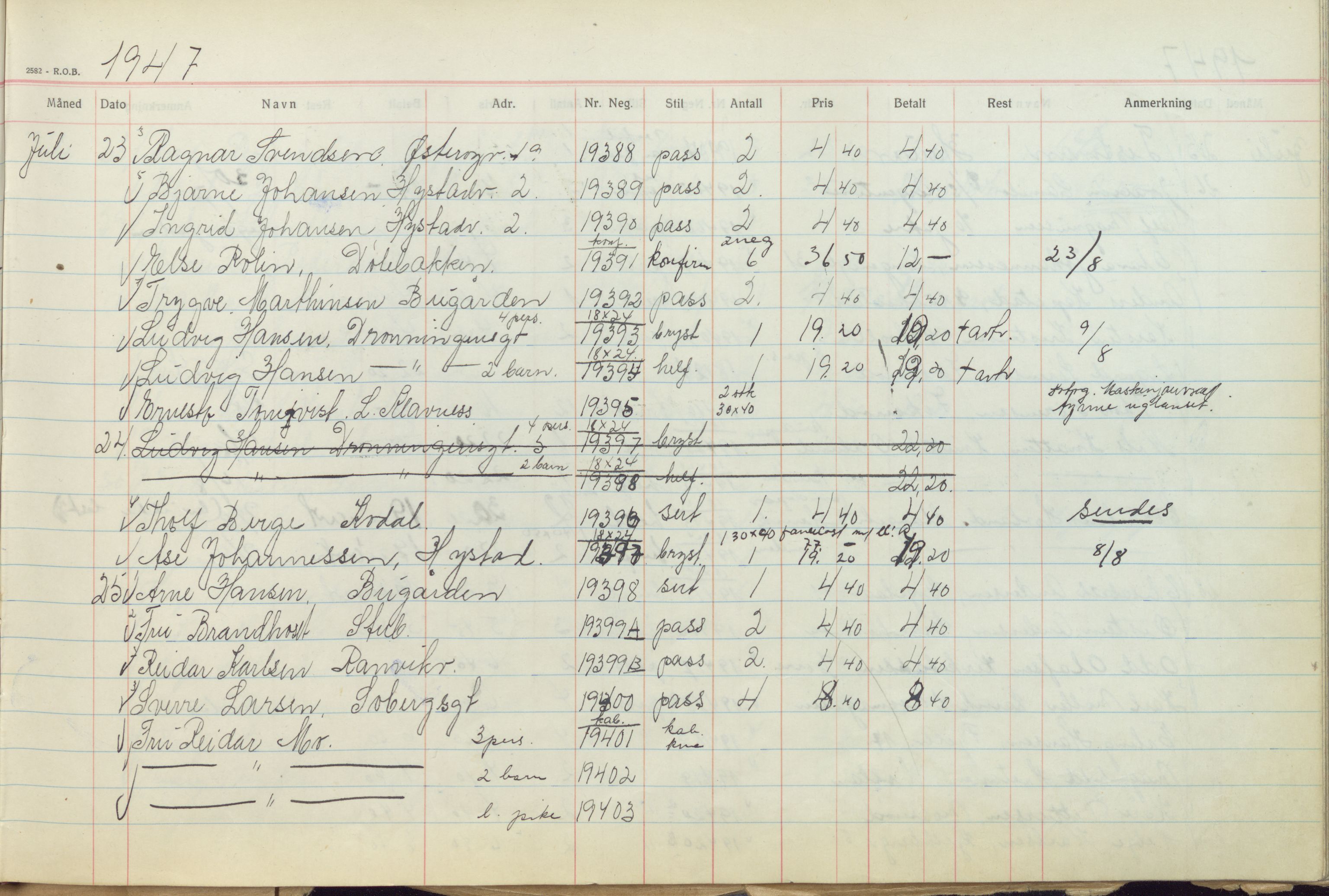 Pa 1494 - Jørgensen, Antonius. Fotograf, VEMU/A-2760/F/Fb, 1927-1984, p. 1174