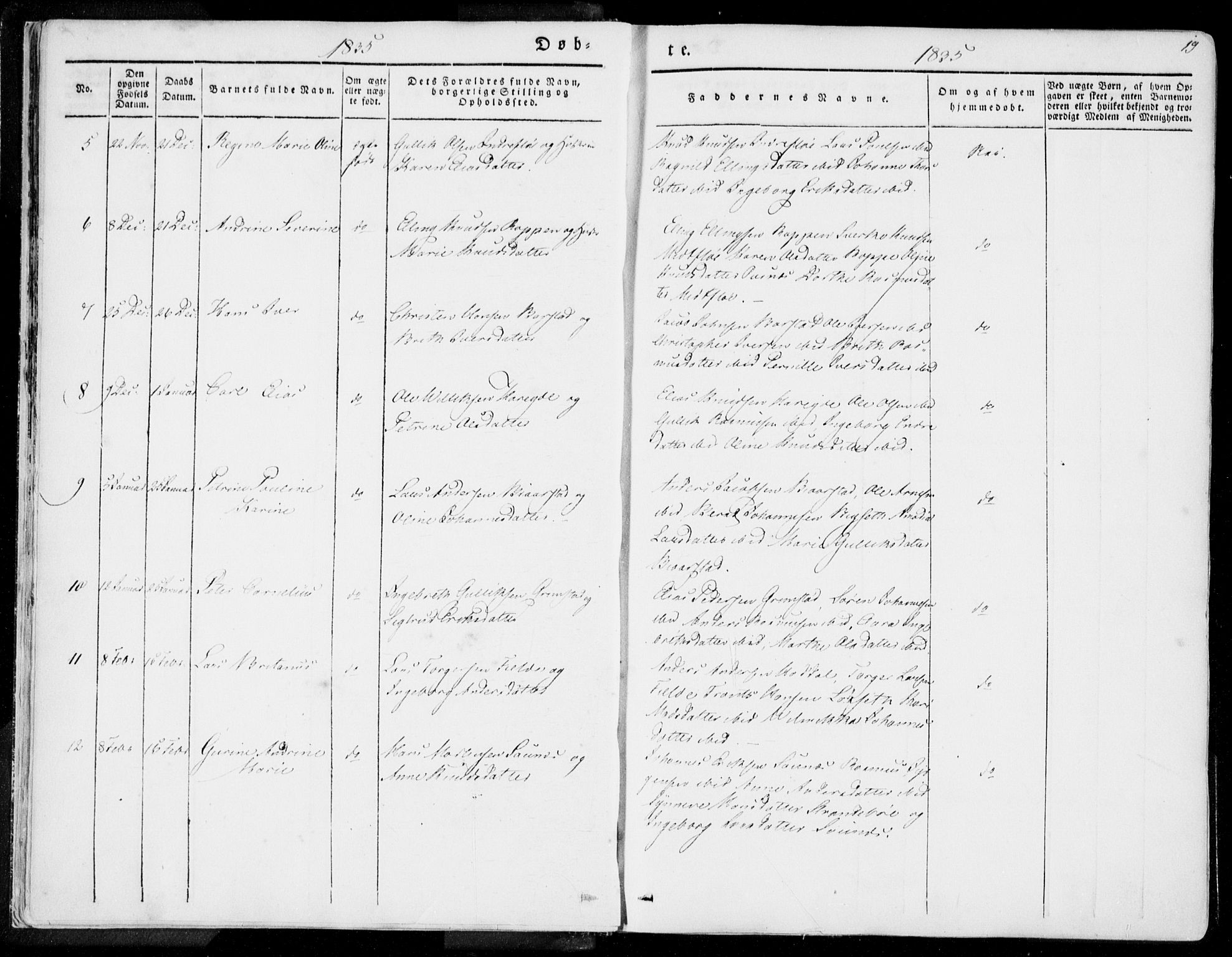 Ministerialprotokoller, klokkerbøker og fødselsregistre - Møre og Romsdal, AV/SAT-A-1454/509/L0104: Parish register (official) no. 509A02, 1833-1847, p. 19