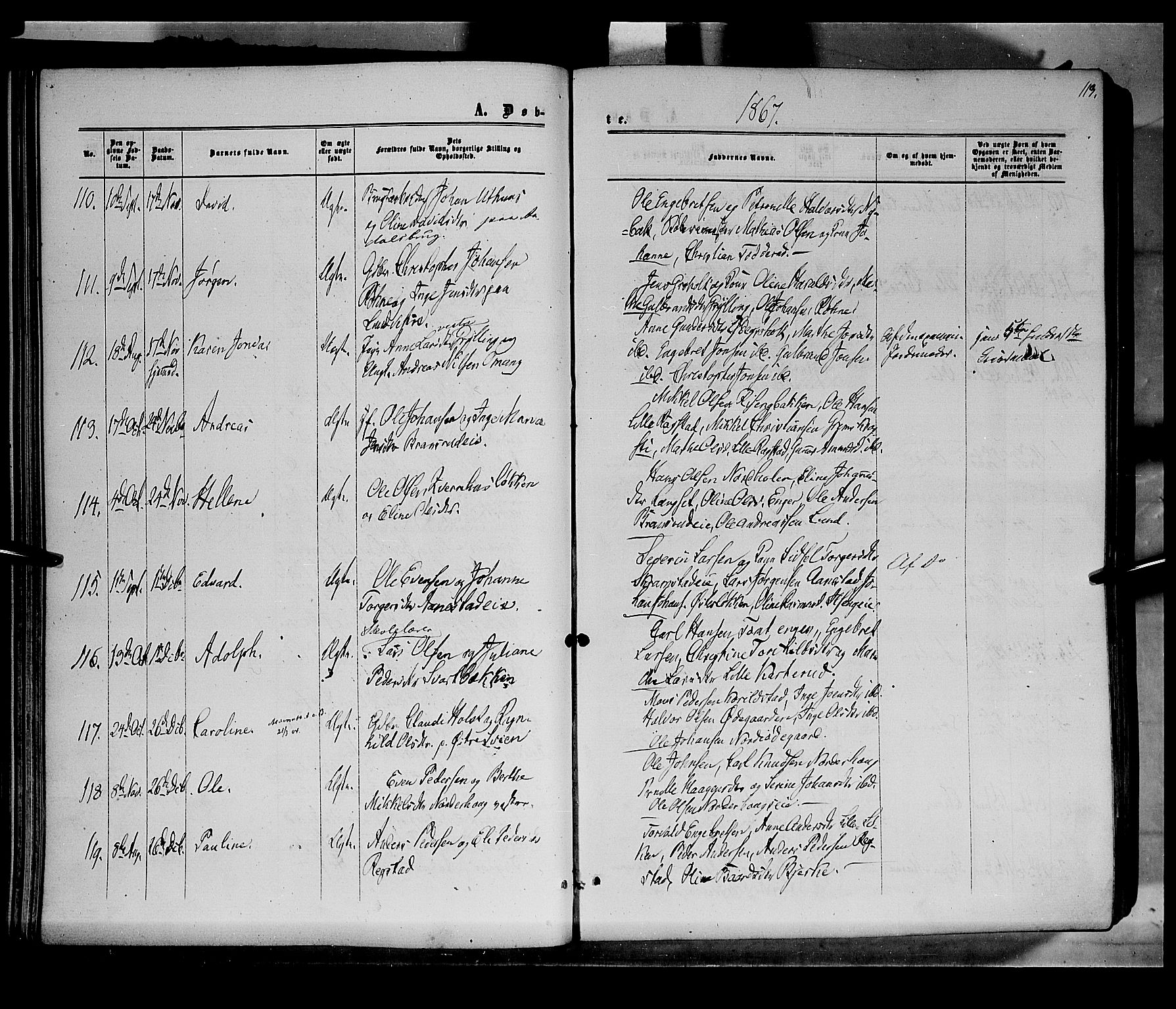 Løten prestekontor, AV/SAH-PREST-022/K/Ka/L0008: Parish register (official) no. 8, 1860-1877, p. 113