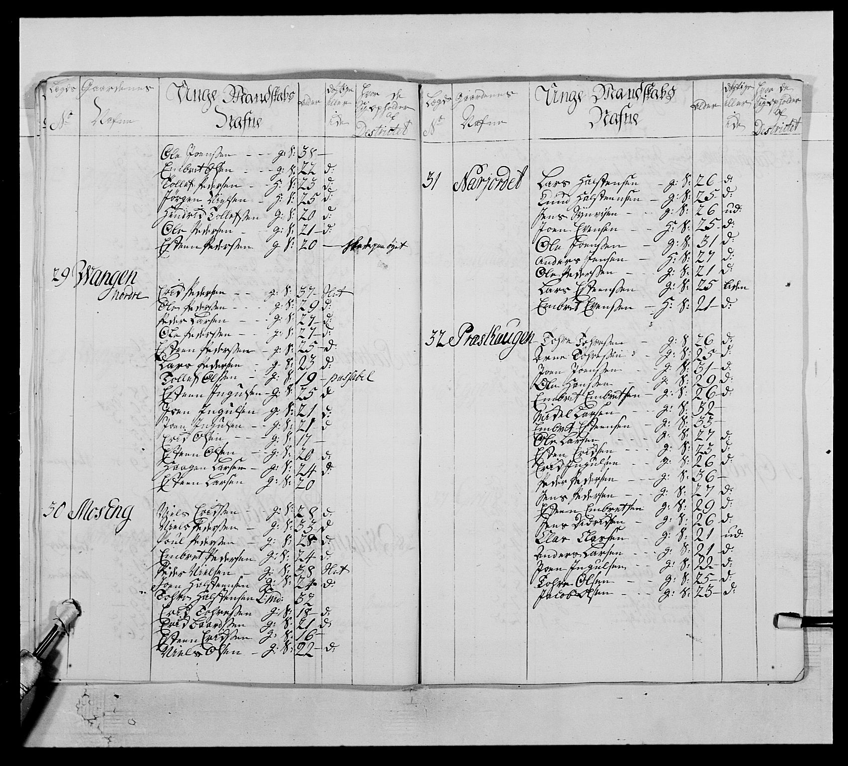 Kommanderende general (KG I) med Det norske krigsdirektorium, AV/RA-EA-5419/E/Ea/L0503: 1. Opplandske regiment, 1756-1761, p. 319