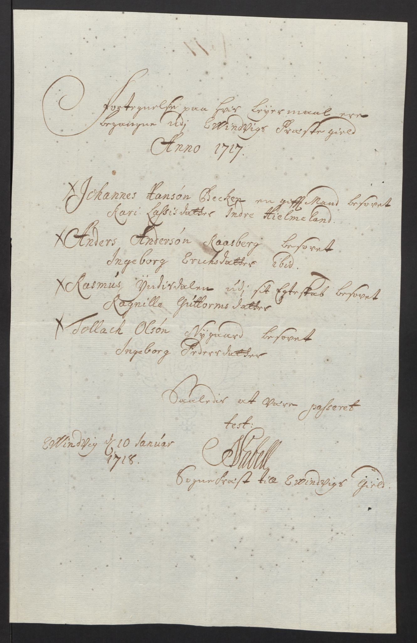 Rentekammeret inntil 1814, Reviderte regnskaper, Fogderegnskap, AV/RA-EA-4092/R52/L3321: Fogderegnskap Sogn, 1717-1718, p. 92