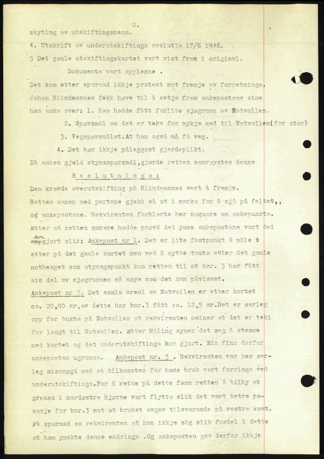 Nordre Sunnmøre sorenskriveri, AV/SAT-A-0006/1/2/2C/2Ca: Mortgage book no. A26, 1947-1948, Diary no: : 2060/1947