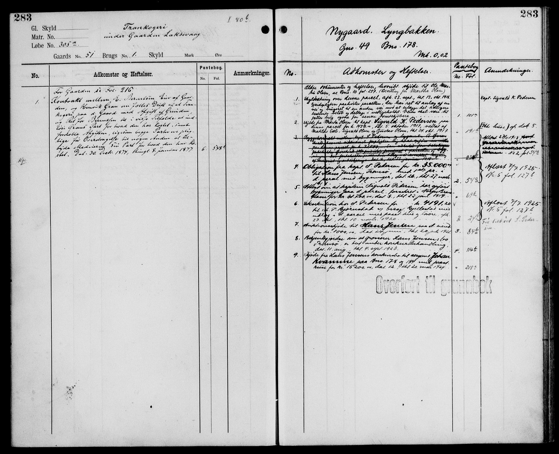 Midhordland sorenskriveri, AV/SAB-A-3001/1/G/Ga/Gab/L0110: Mortgage register no. II.A.b.110, p. 283