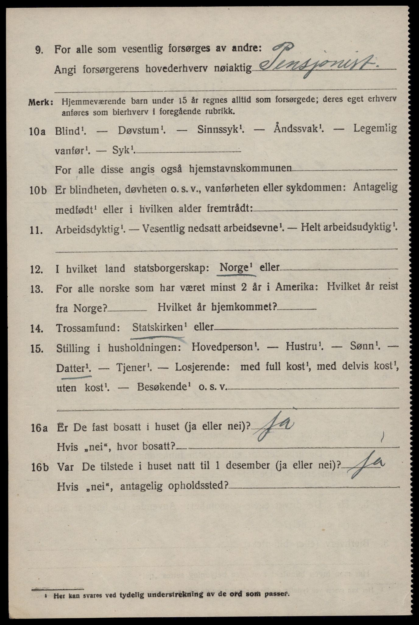 SAKO, 1920 census for Nissedal, 1920, p. 4388