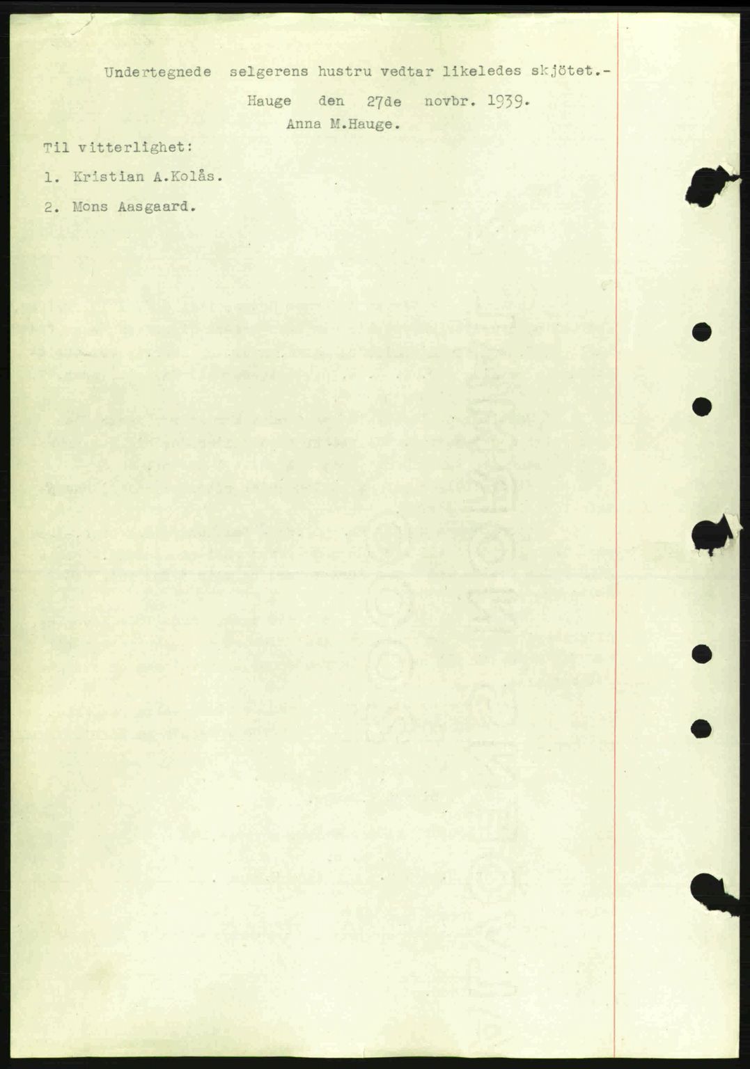 Nordhordland sorenskrivar, SAB/A-2901/1/G/Gb/Gbf/L0010: Mortgage book no. A10, 1939-1940, Diary no: : 3202/1939