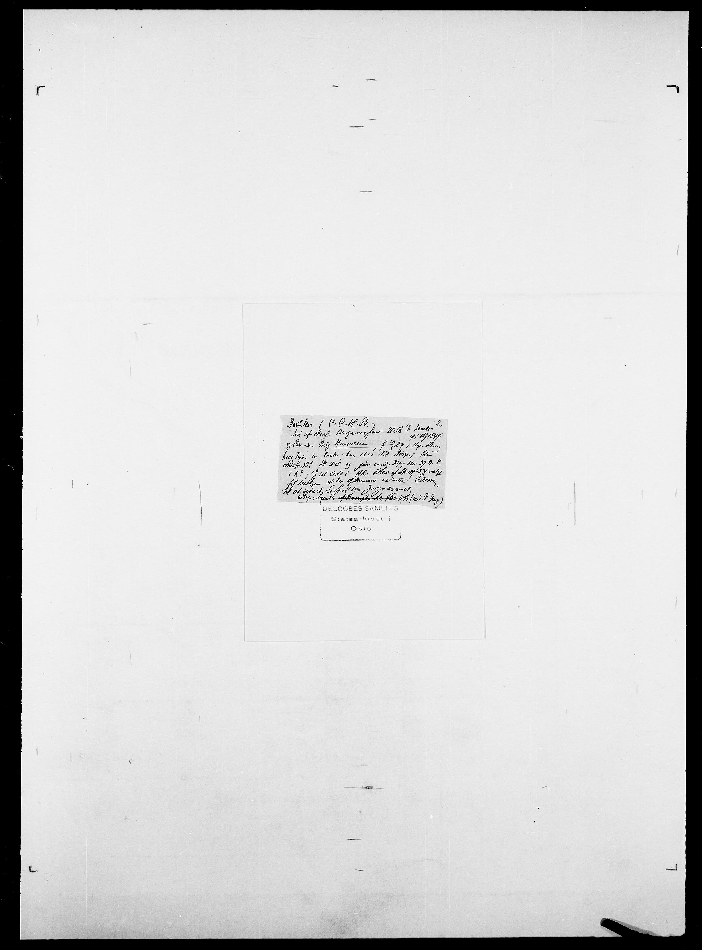 Delgobe, Charles Antoine - samling, AV/SAO-PAO-0038/D/Da/L0009: Dahl - v. Düren, p. 846