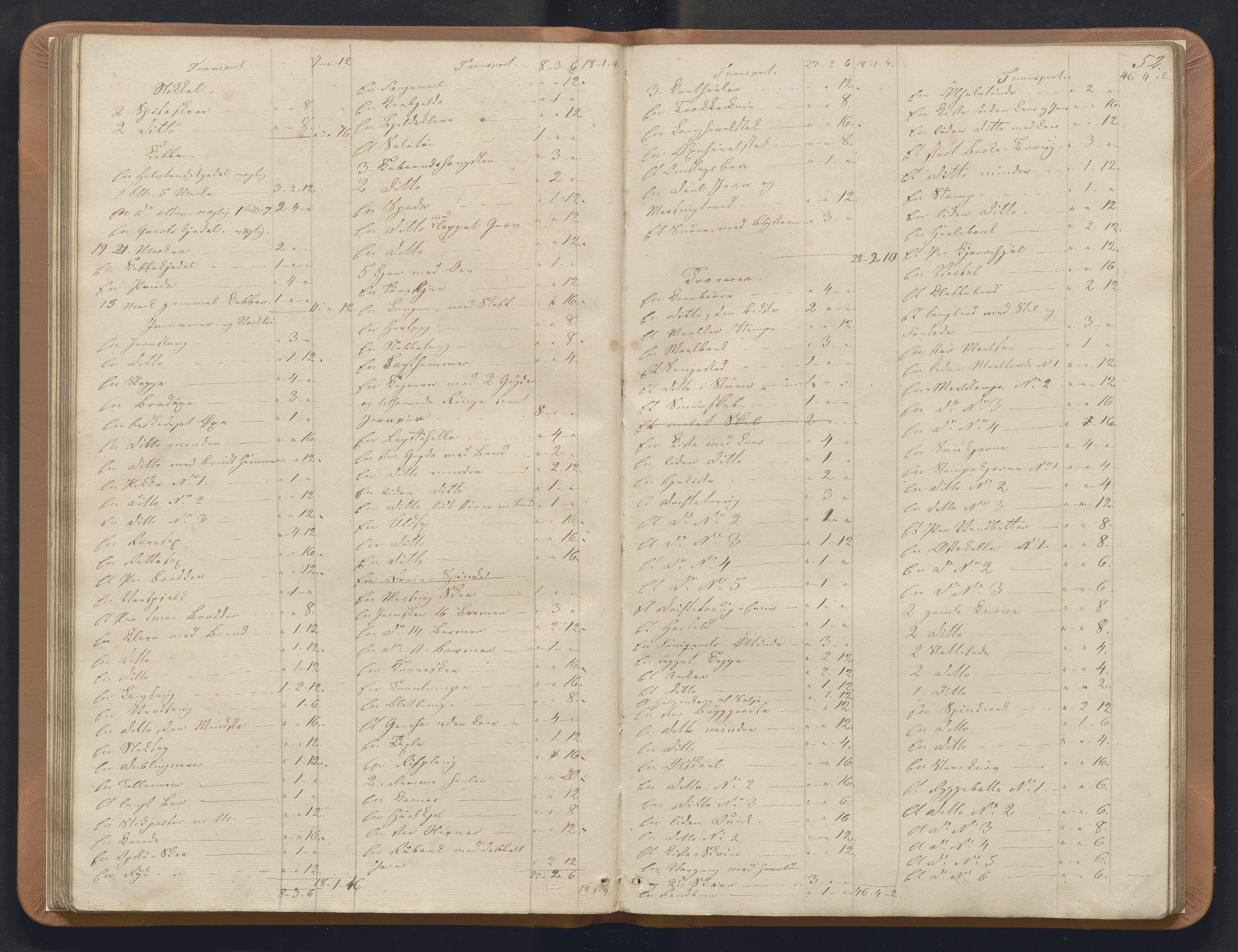 Nordhordland sorenskrivar, AV/SAB-A-2901/1/H/Hb/L0009: Registreringsprotokollar, 1855-1859, p. 52