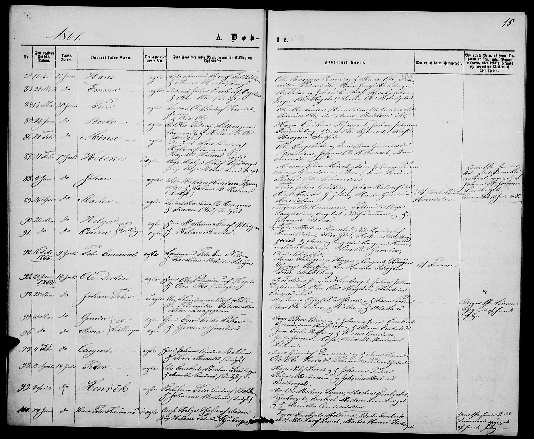 Elverum prestekontor, AV/SAH-PREST-044/H/Ha/Hab/L0004: Parish register (copy) no. 4, 1866-1874, p. 15