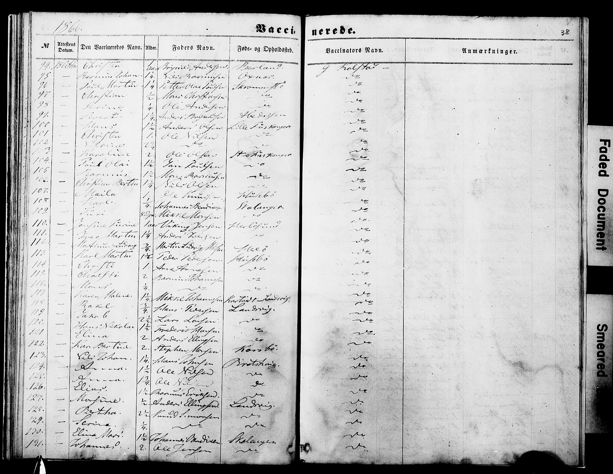 Manger sokneprestembete, SAB/A-76801/H/Haa: Parish register (official) no. A 11, 1860-1867, p. 38