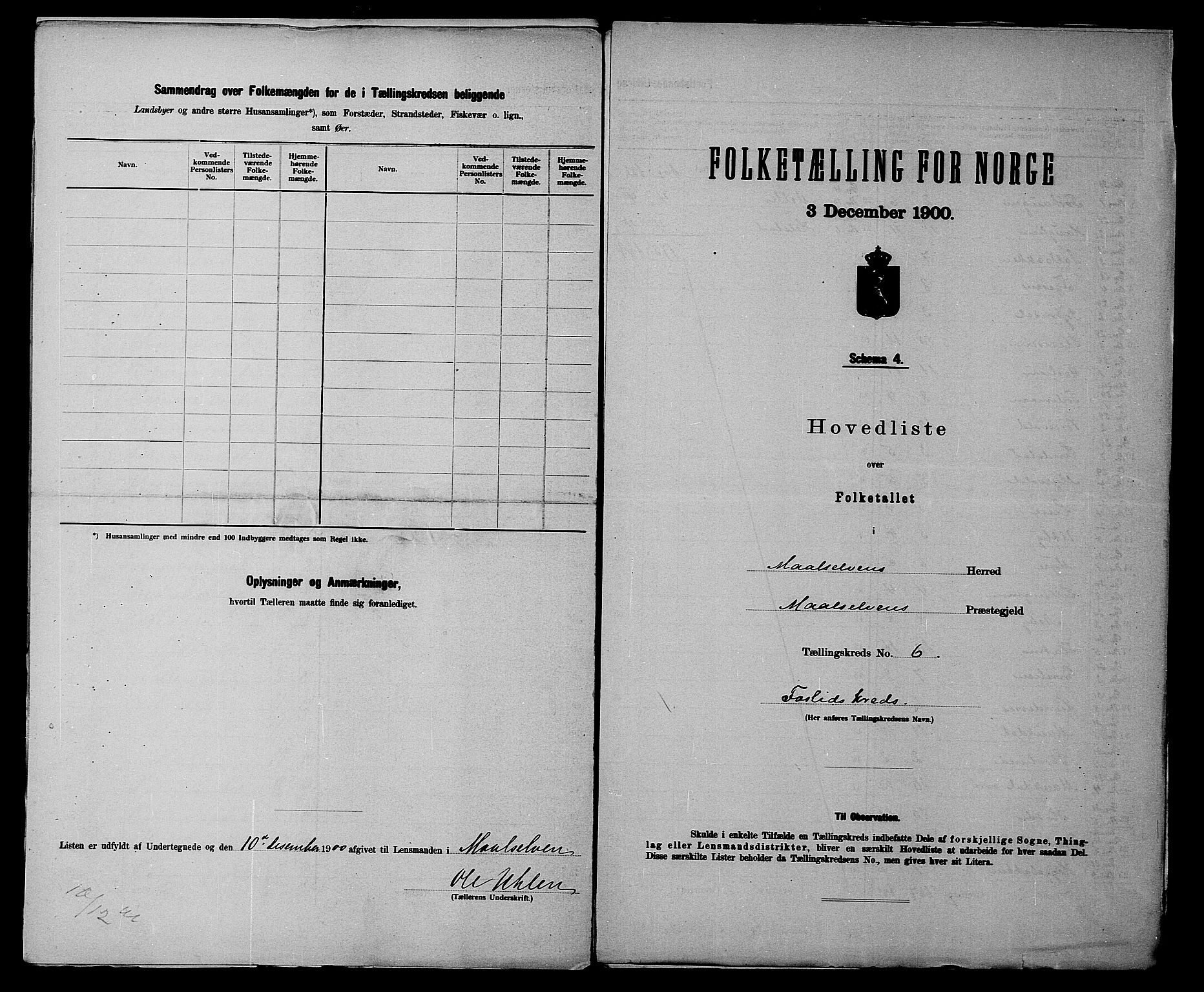 SATØ, 1900 census for Målselv, 1900, p. 14