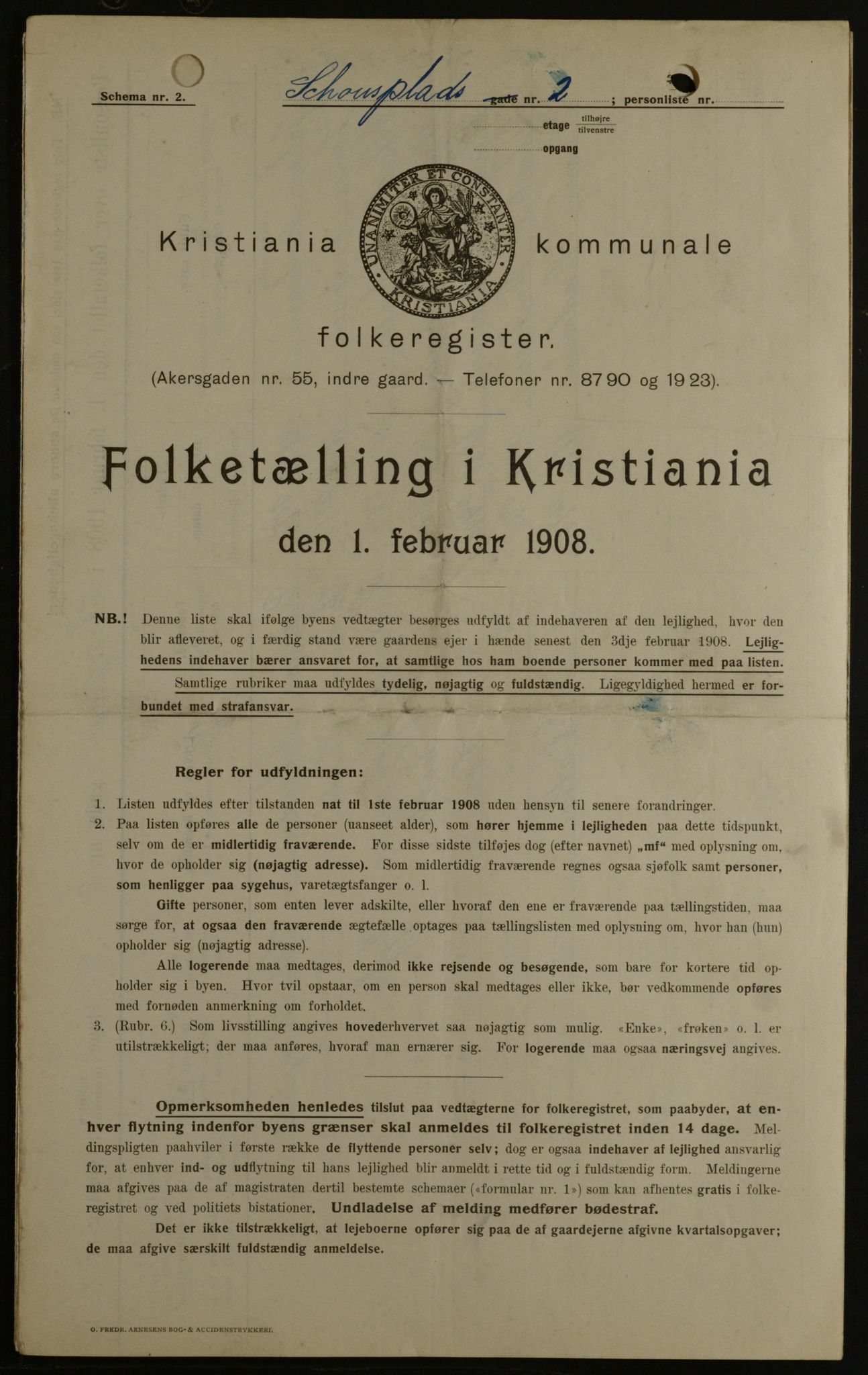 OBA, Municipal Census 1908 for Kristiania, 1908, p. 81324