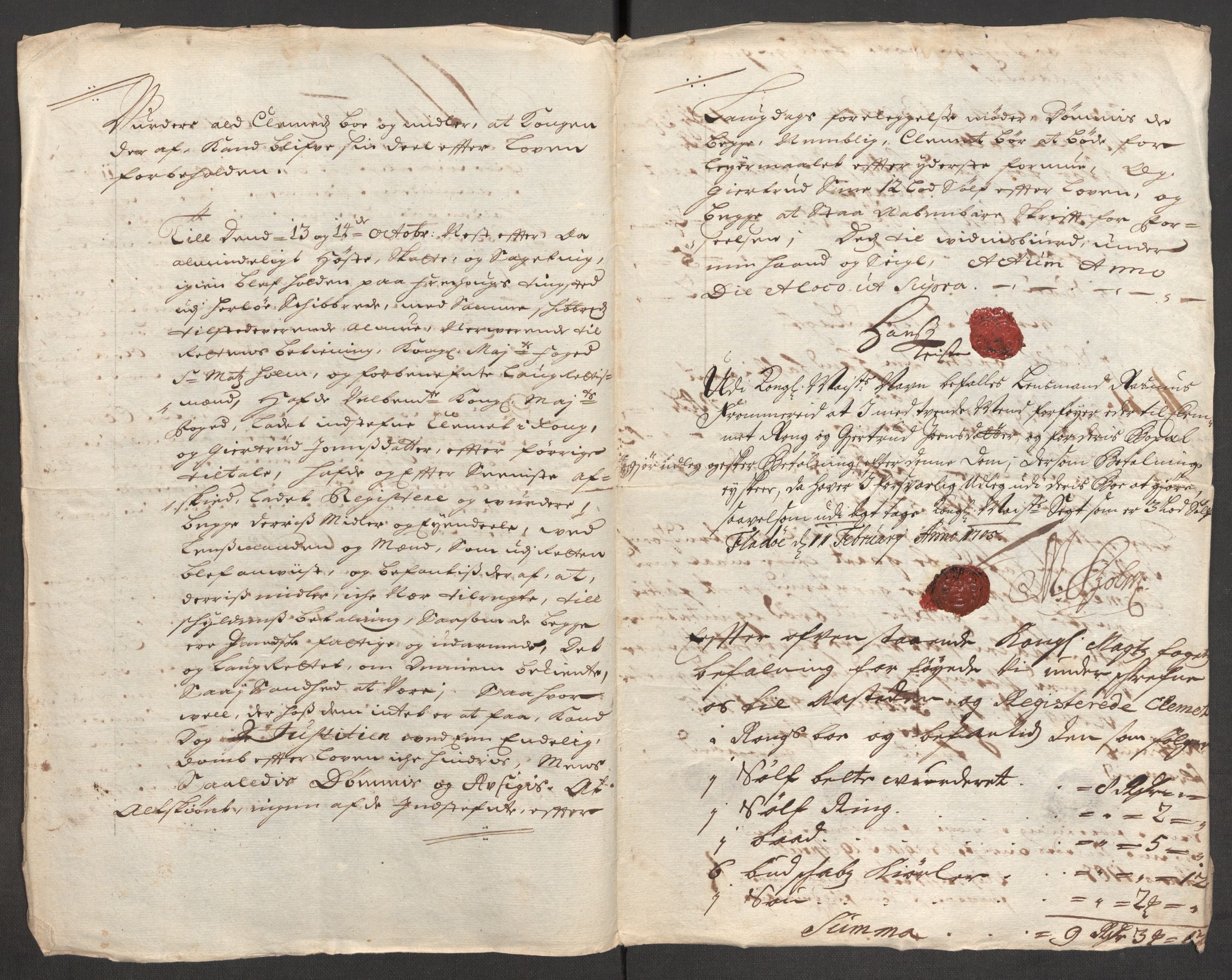 Rentekammeret inntil 1814, Reviderte regnskaper, Fogderegnskap, RA/EA-4092/R51/L3187: Fogderegnskap Nordhordland og Voss, 1704-1705, p. 209