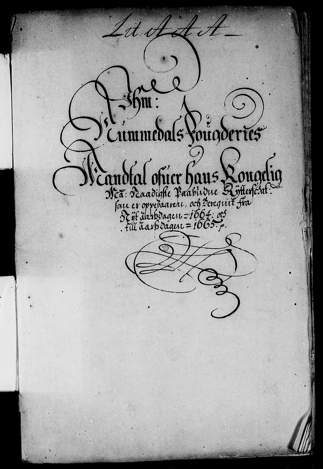 Rentekammeret inntil 1814, Reviderte regnskaper, Stiftamtstueregnskaper, Trondheim stiftamt og Nordland amt, AV/RA-EA-6044/R/Rd/L0010: Trondheim stiftamt, 1664