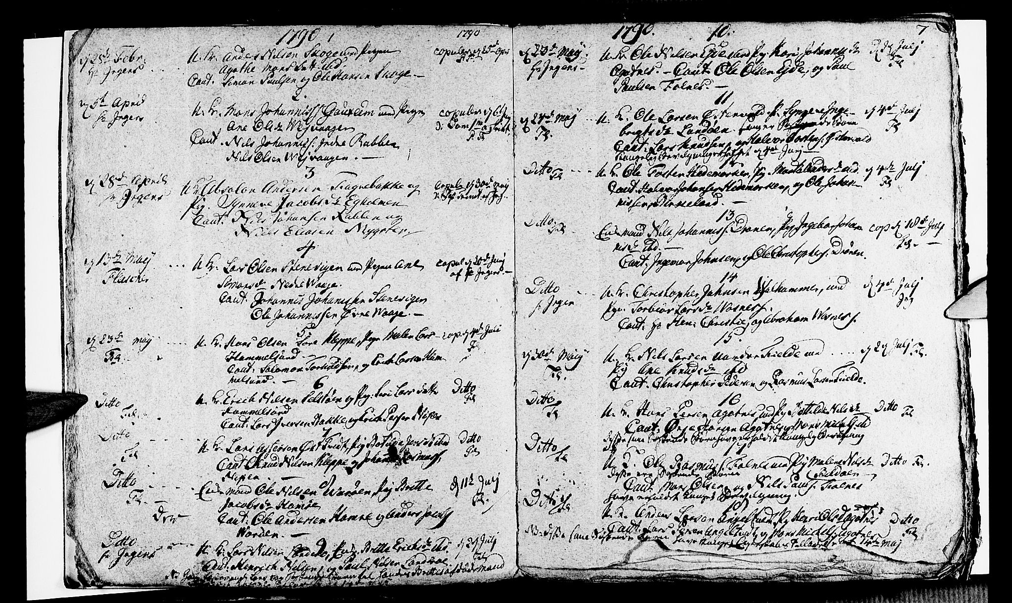 Sund sokneprestembete, SAB/A-99930: Parish register (official) no. A 8, 1788-1815, p. 7