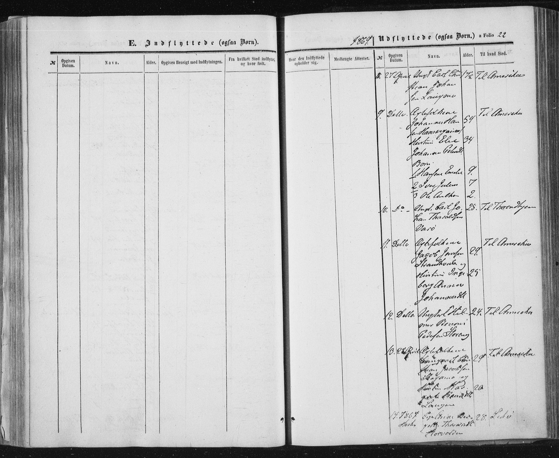 Ministerialprotokoller, klokkerbøker og fødselsregistre - Nord-Trøndelag, AV/SAT-A-1458/784/L0670: Parish register (official) no. 784A05, 1860-1876, p. 22