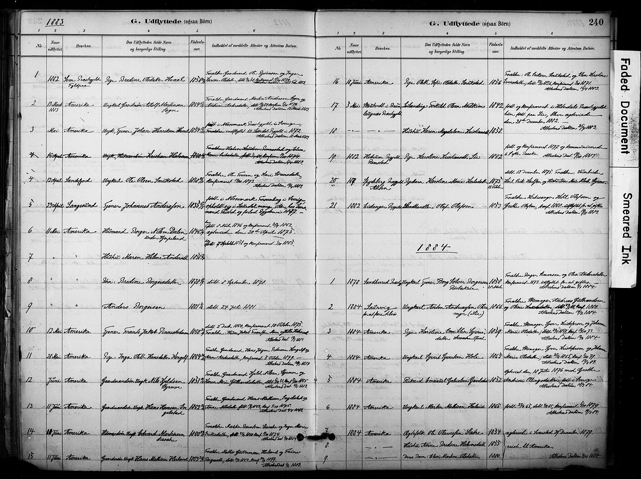 Lardal kirkebøker, AV/SAKO-A-350/F/Fb/L0001: Parish register (official) no. II 1, 1881-1911, p. 240