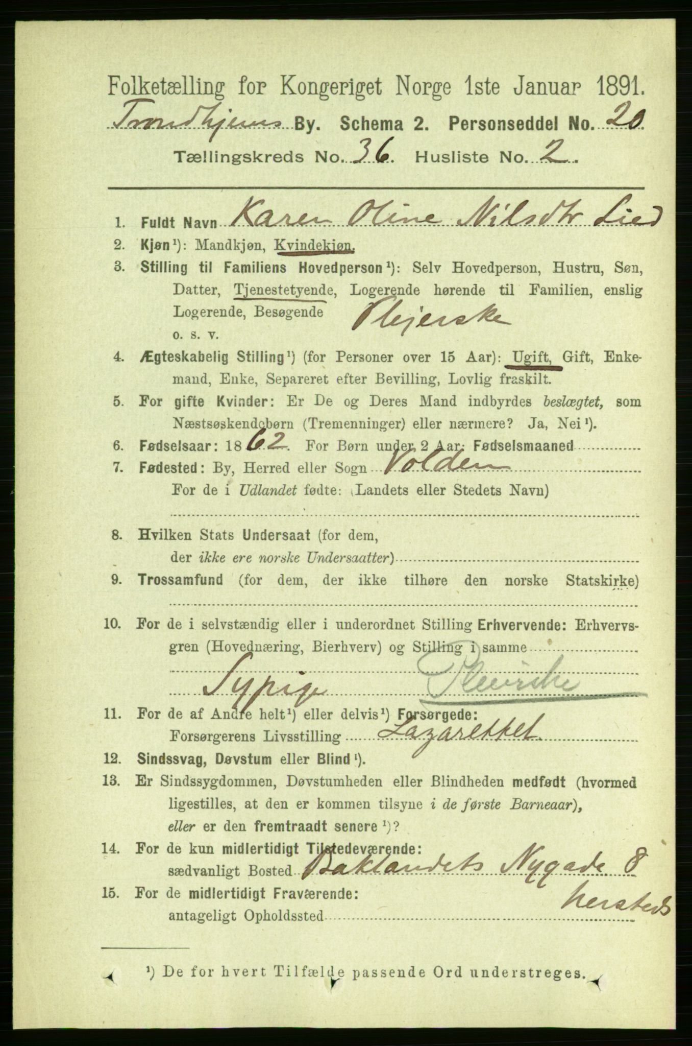 RA, 1891 census for 1601 Trondheim, 1891, p. 26955