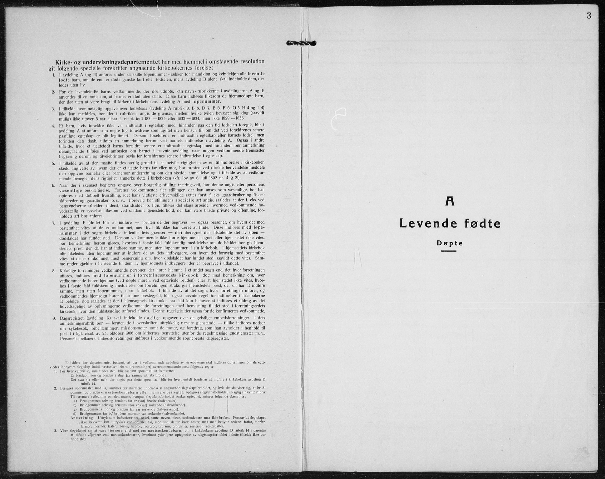Vardal prestekontor, SAH/PREST-100/H/Ha/Hab/L0017: Parish register (copy) no. 17, 1922-1941, p. 3