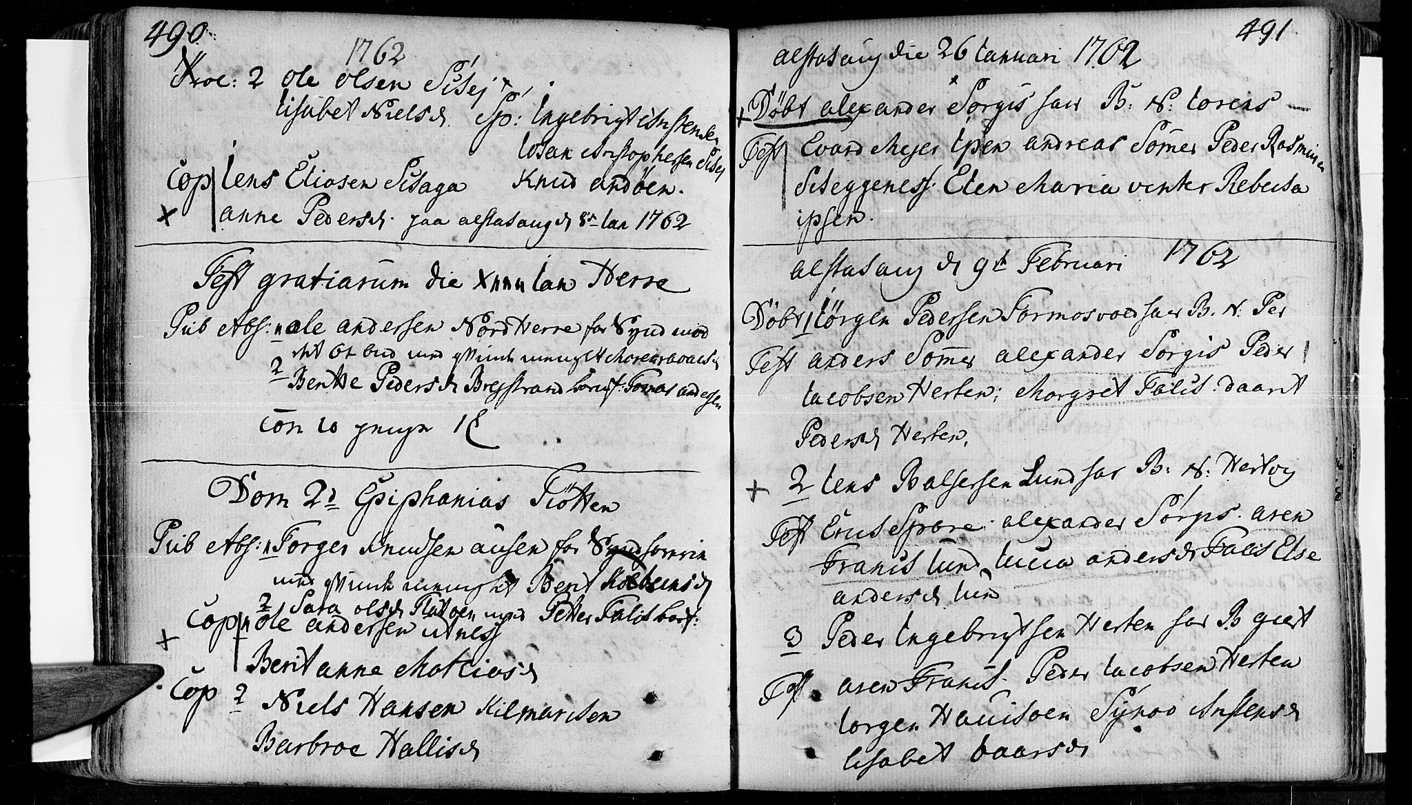 Ministerialprotokoller, klokkerbøker og fødselsregistre - Nordland, SAT/A-1459/830/L0434: Parish register (official) no. 830A03, 1737-1767, p. 490-491