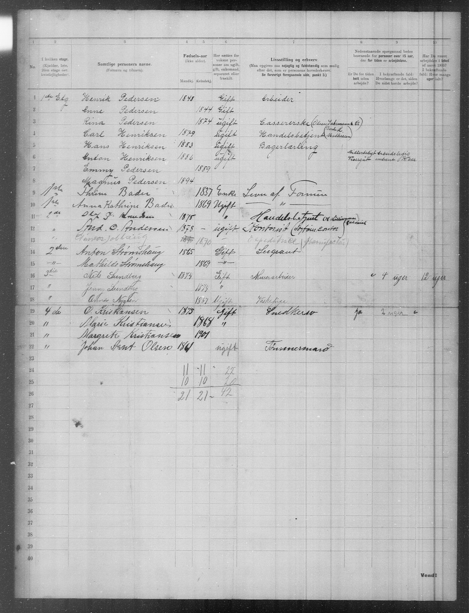 OBA, Municipal Census 1903 for Kristiania, 1903, p. 2692