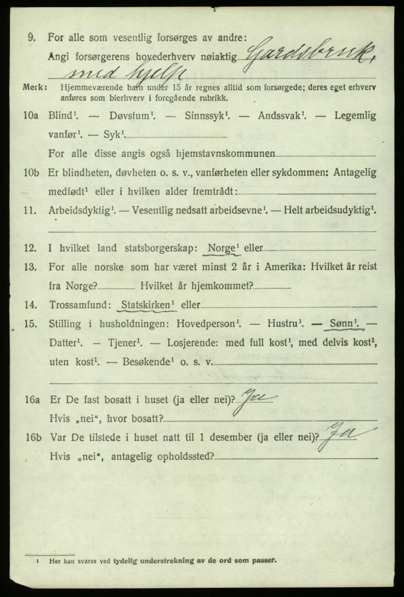 SAB, 1920 census for Fana, 1920, p. 24720