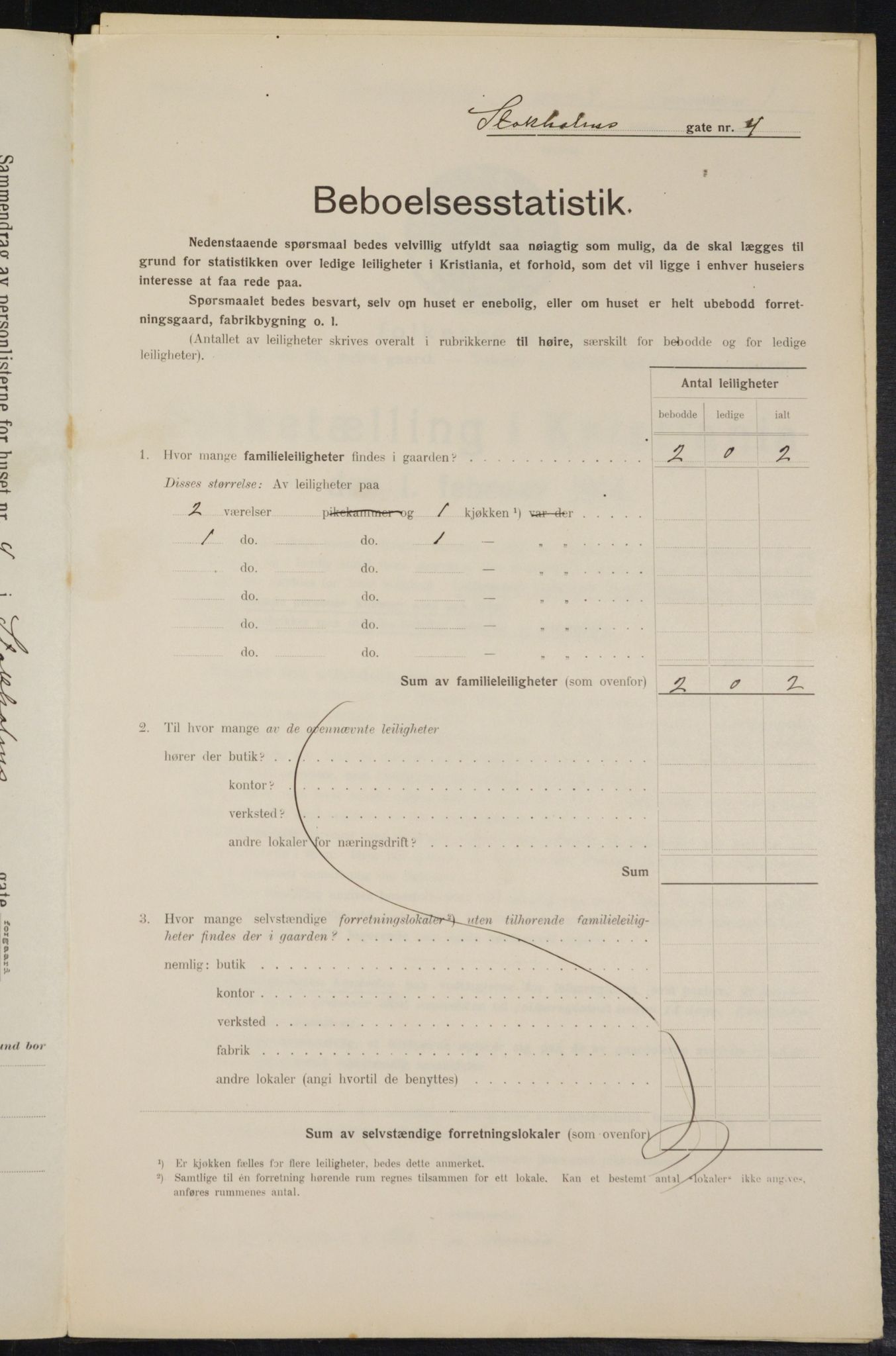 OBA, Municipal Census 1914 for Kristiania, 1914, p. 103042