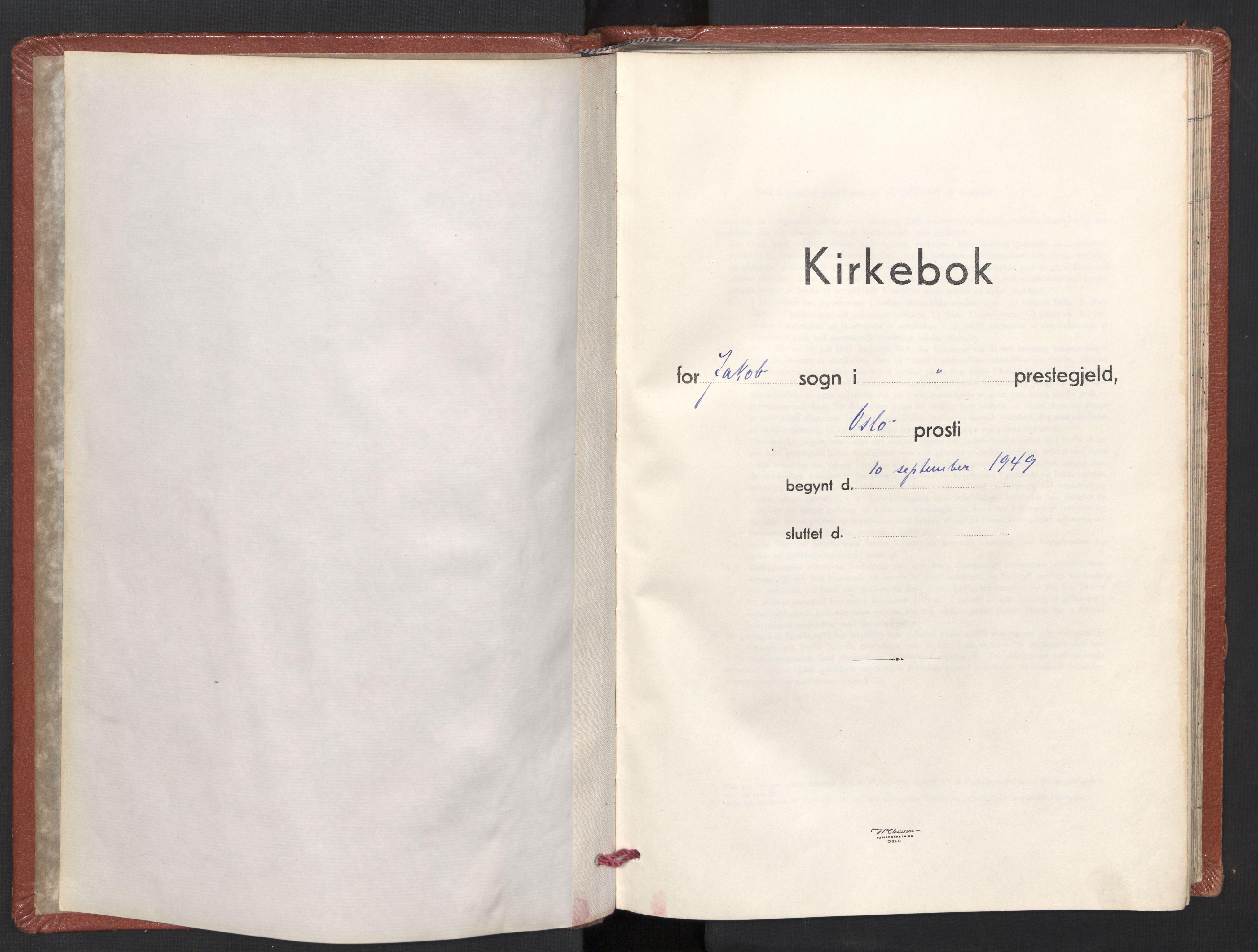 Jakob prestekontor Kirkebøker, SAO/A-10850/F/Fa/L0020: Parish register (official) no. 20, 1949-1965