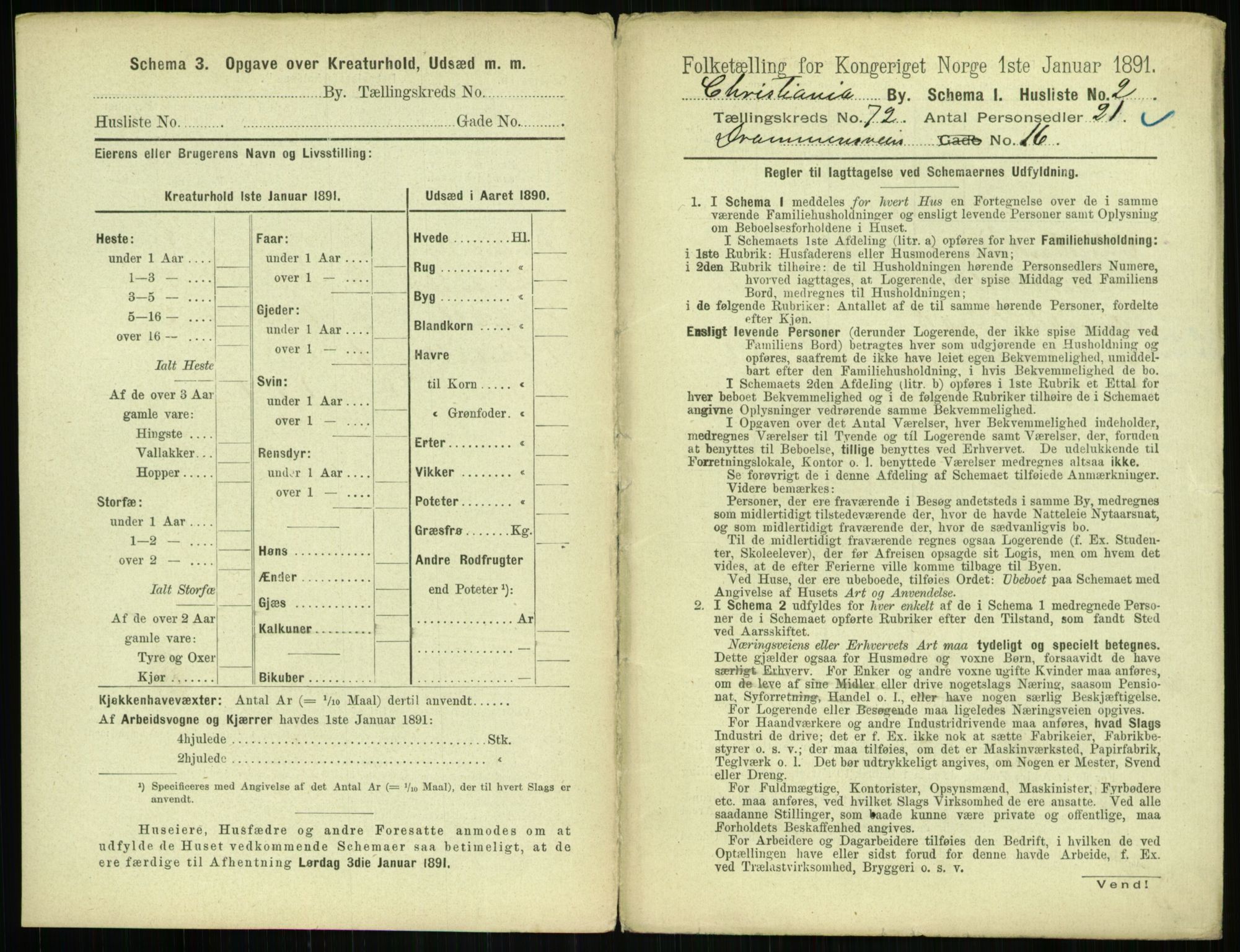 RA, 1891 census for 0301 Kristiania, 1891, p. 39172