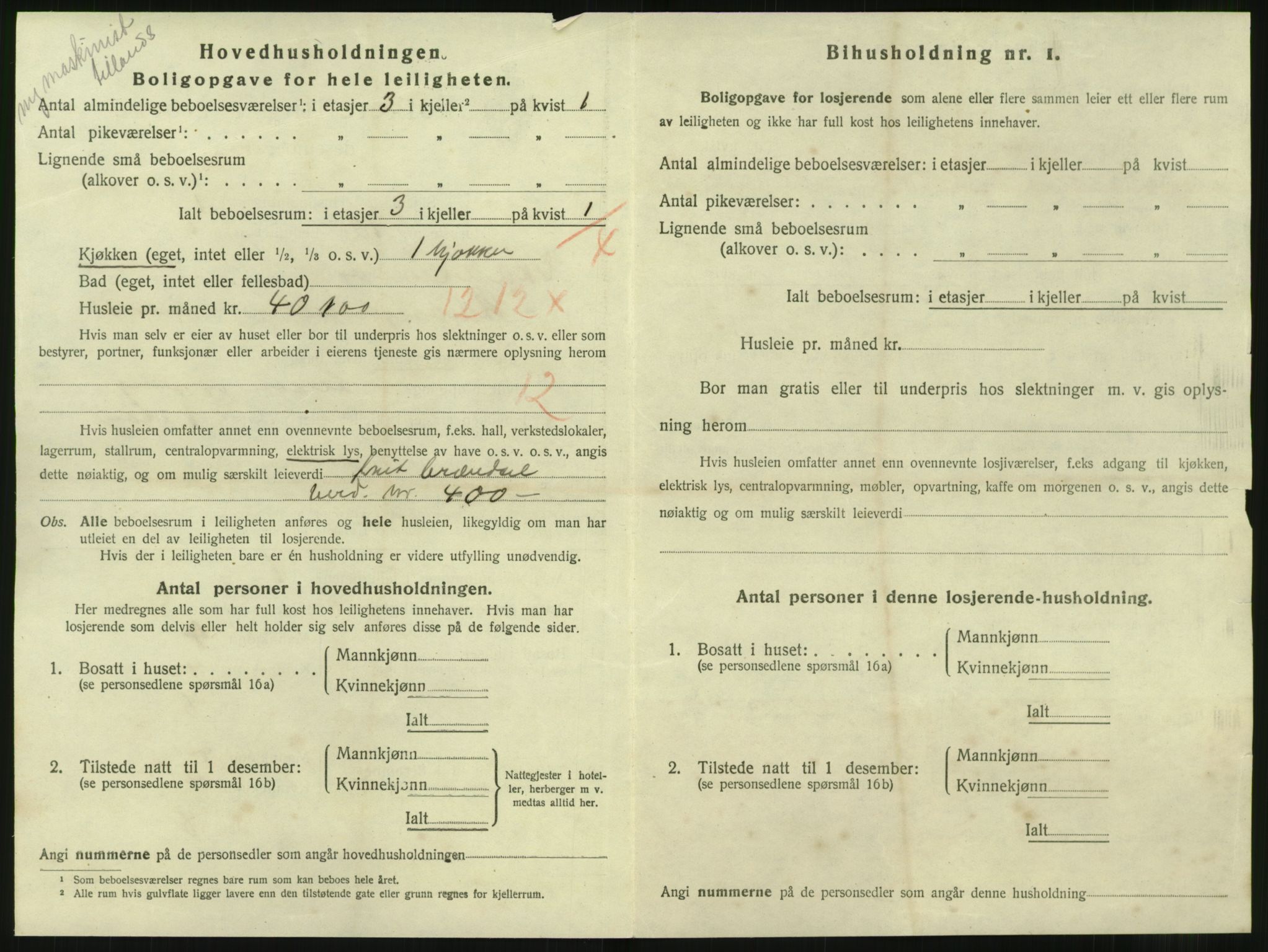 SAT, 1920 census for Ålesund, 1920, p. 9525