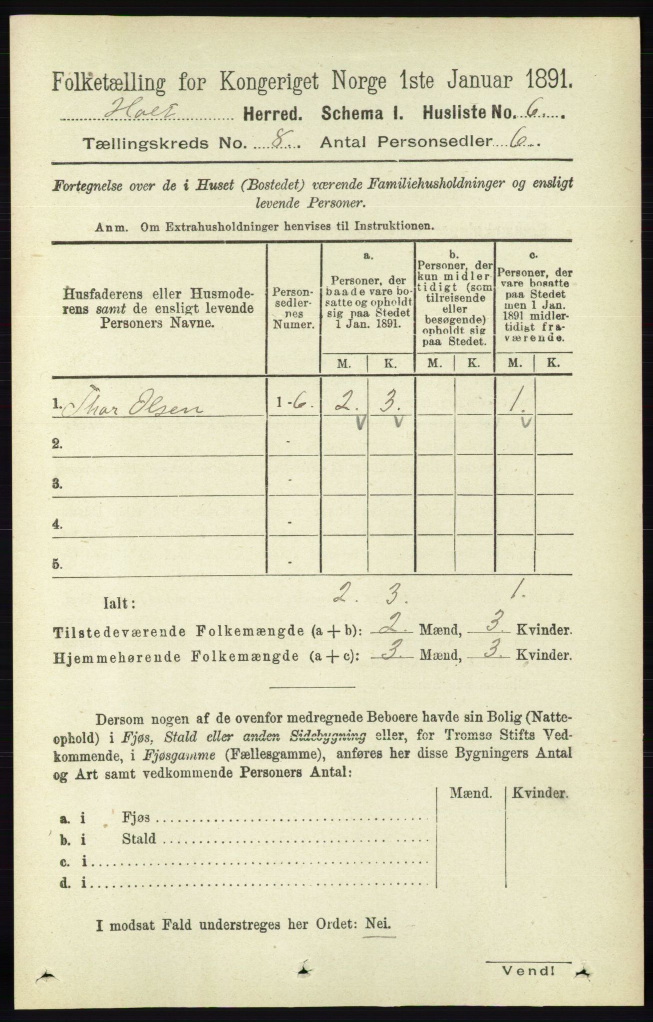 RA, 1891 census for 0914 Holt, 1891, p. 3474