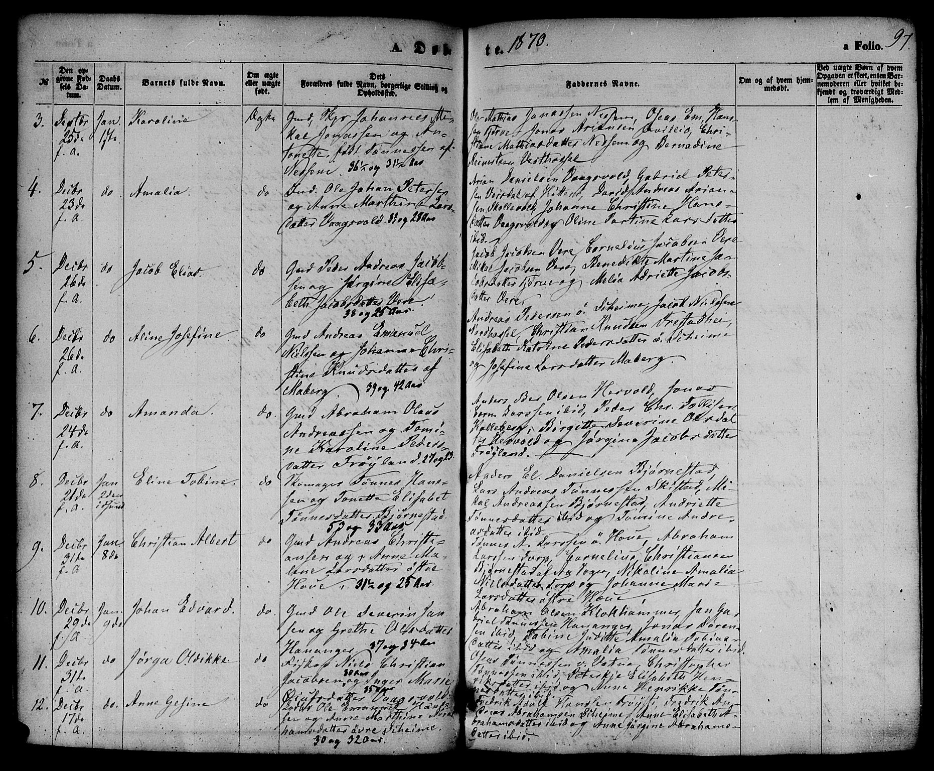 Lista sokneprestkontor, AV/SAK-1111-0027/F/Fb/L0003: Parish register (copy) no. B 3, 1862-1877, p. 97