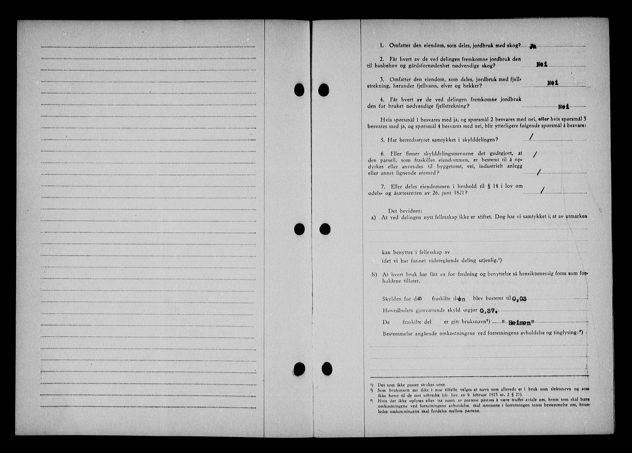 Vestre Nedenes/Sand sorenskriveri, SAK/1221-0010/G/Gb/Gba/L0053: Mortgage book no. A 6, 1944-1945, Diary no: : 162/1944