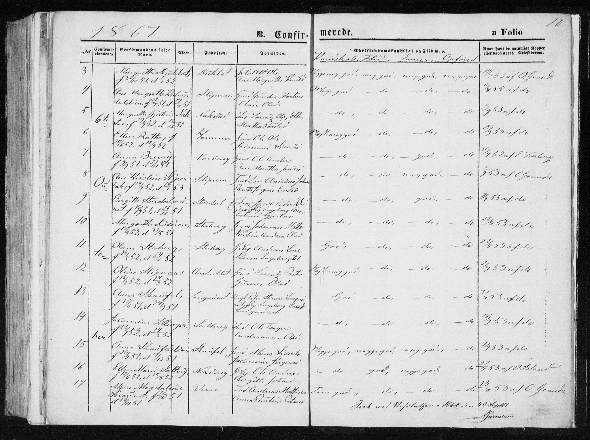 Ministerialprotokoller, klokkerbøker og fødselsregistre - Nord-Trøndelag, SAT/A-1458/733/L0323: Parish register (official) no. 733A02, 1843-1870, p. 10