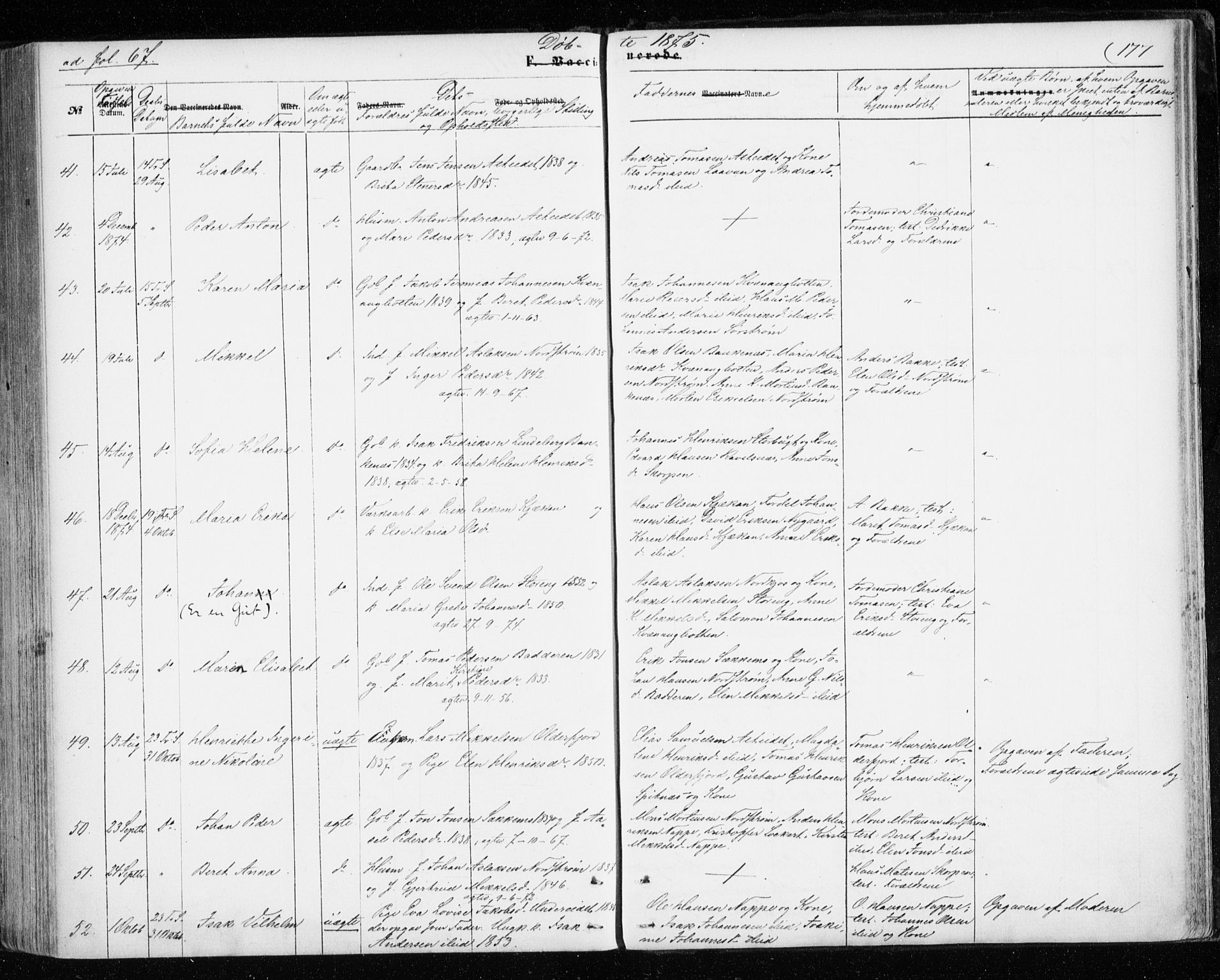 Skjervøy sokneprestkontor, SATØ/S-1300/H/Ha/Haa/L0011kirke: Parish register (official) no. 11, 1861-1877, p. 177
