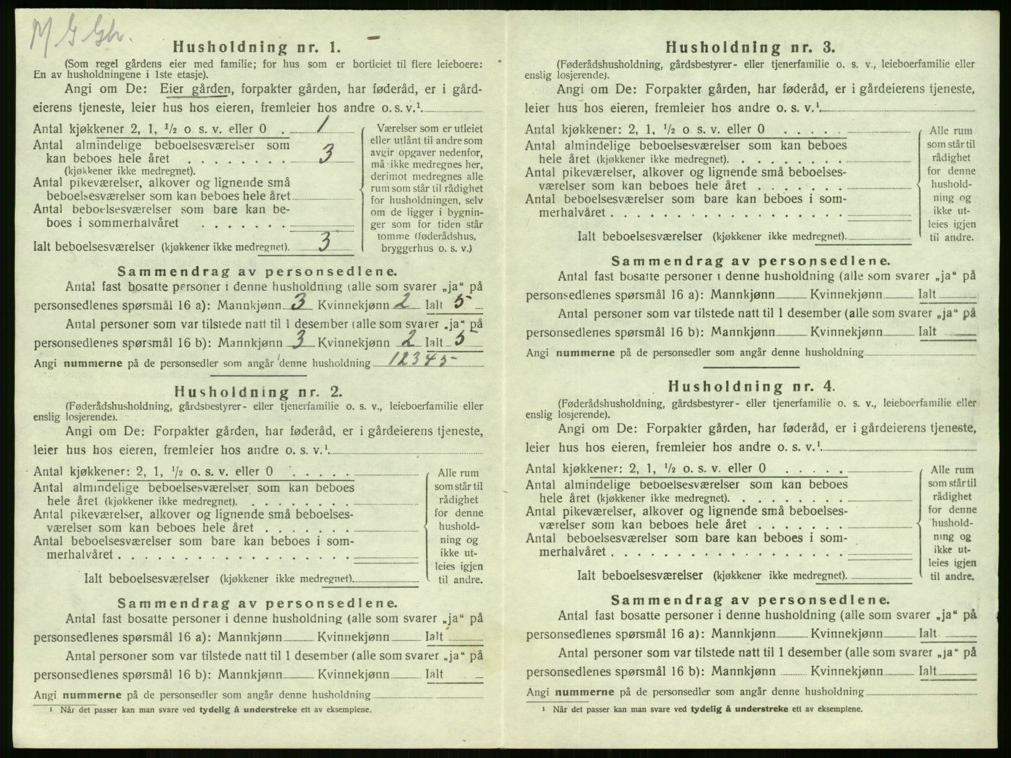 SAKO, 1920 census for Stokke, 1920, p. 1147
