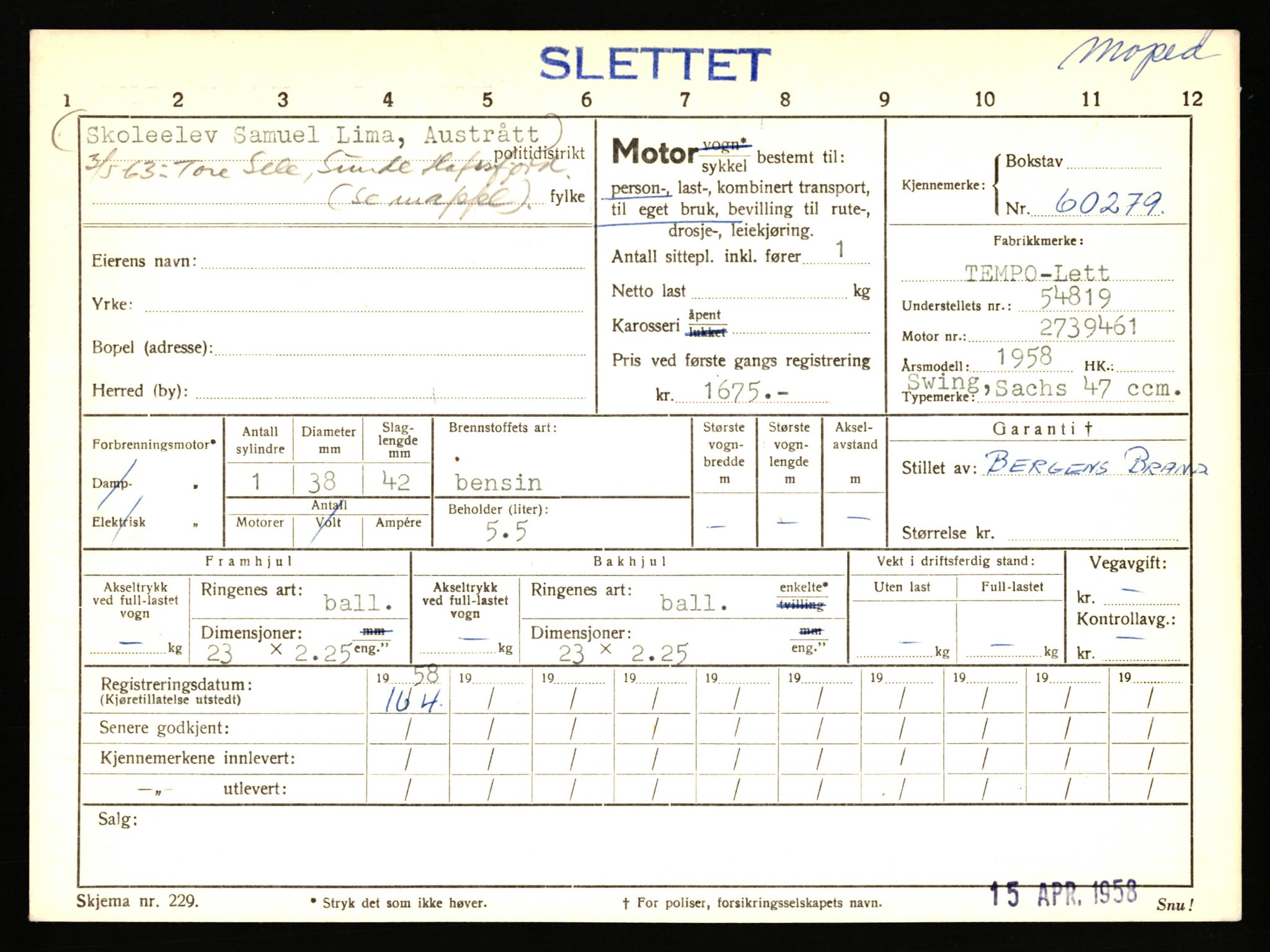 Stavanger trafikkstasjon, AV/SAST-A-101942/0/F/L0059: L-60000 - L-60699, 1930-1971, p. 735